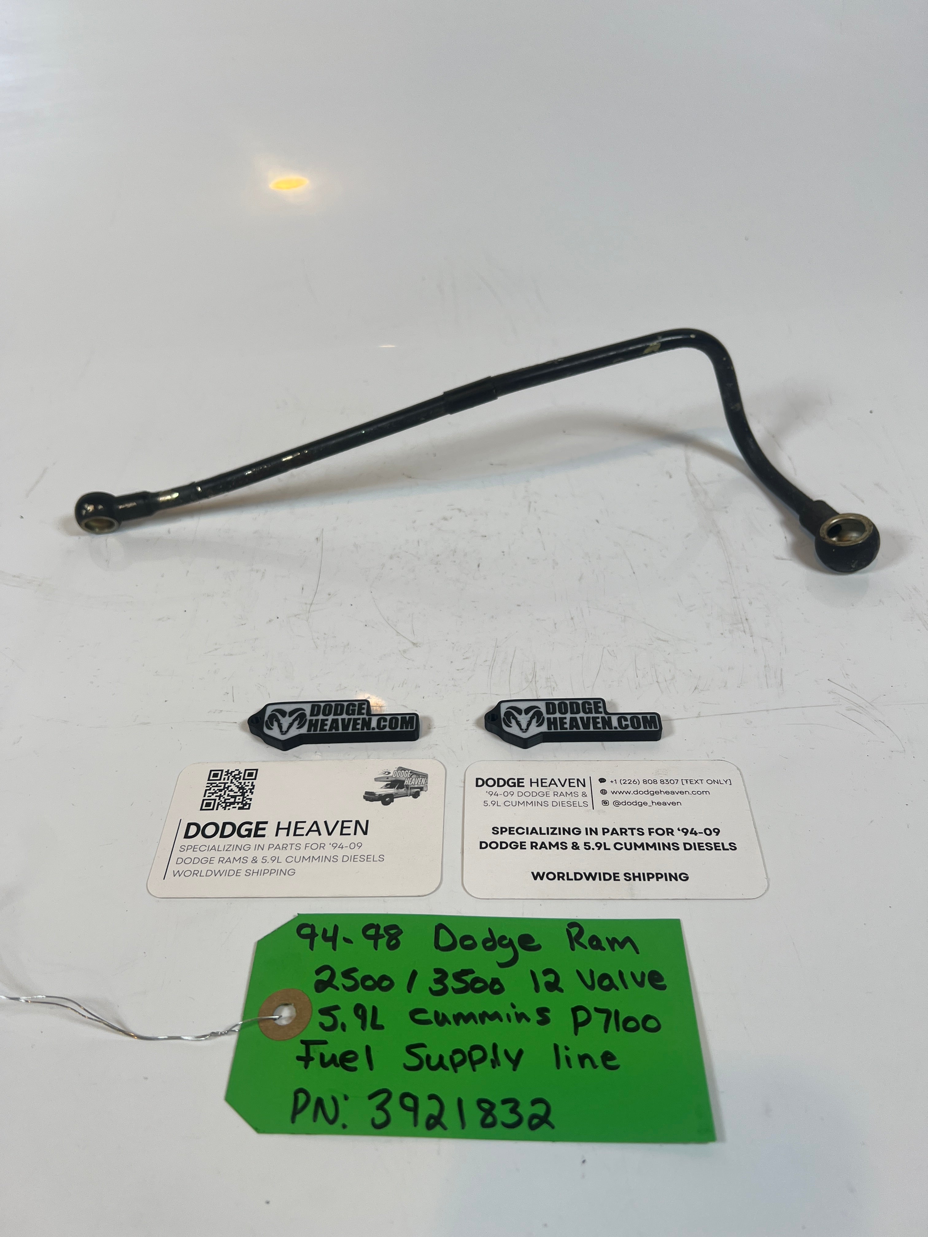 1994-1998 Dodge Ram 12V 5.9l Cummins P7100 Pump fuel Supply Line