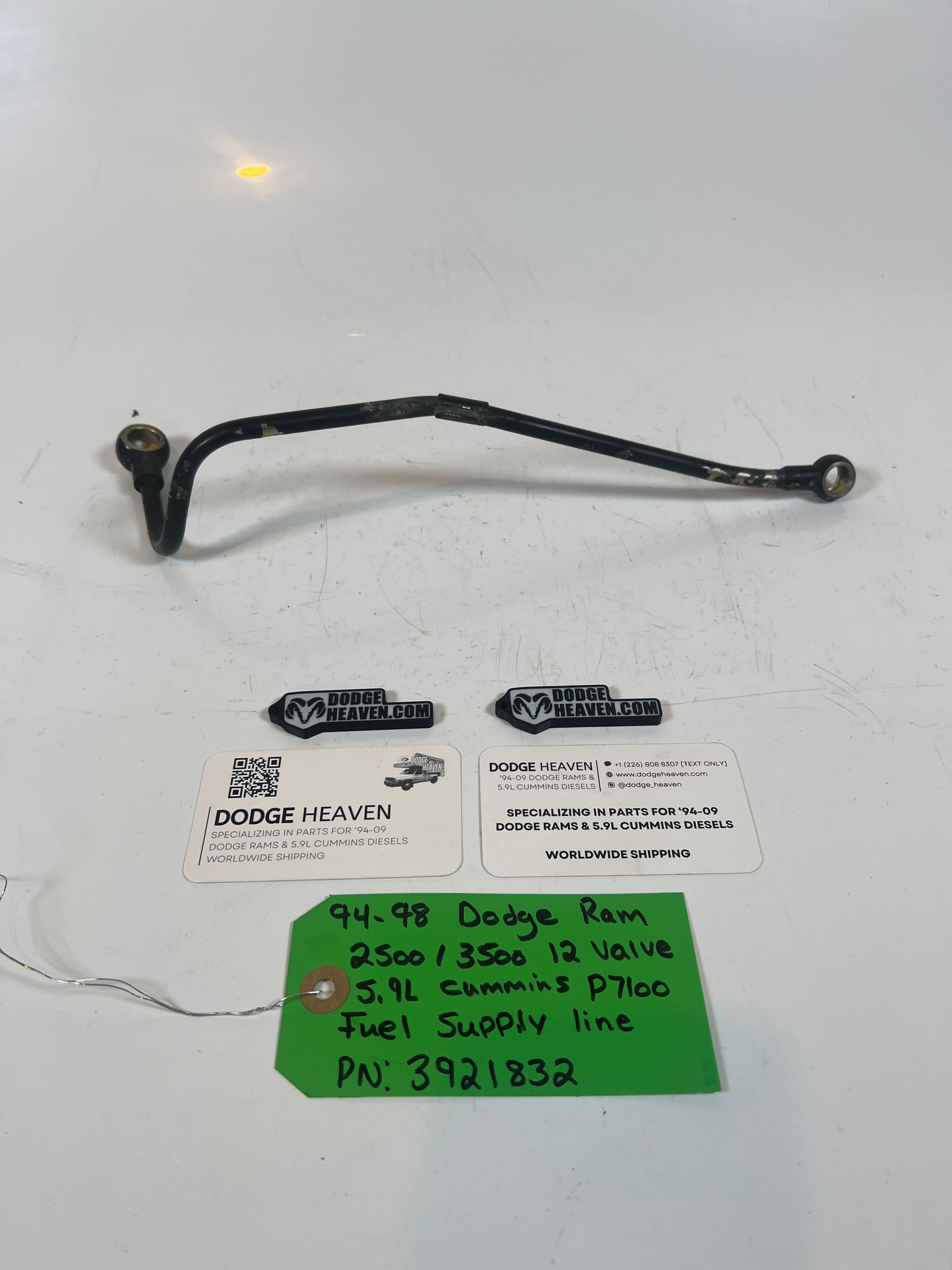 1994-1998 Dodge Ram 12V 5.9l Cummins P7100 Pump fuel Supply Line