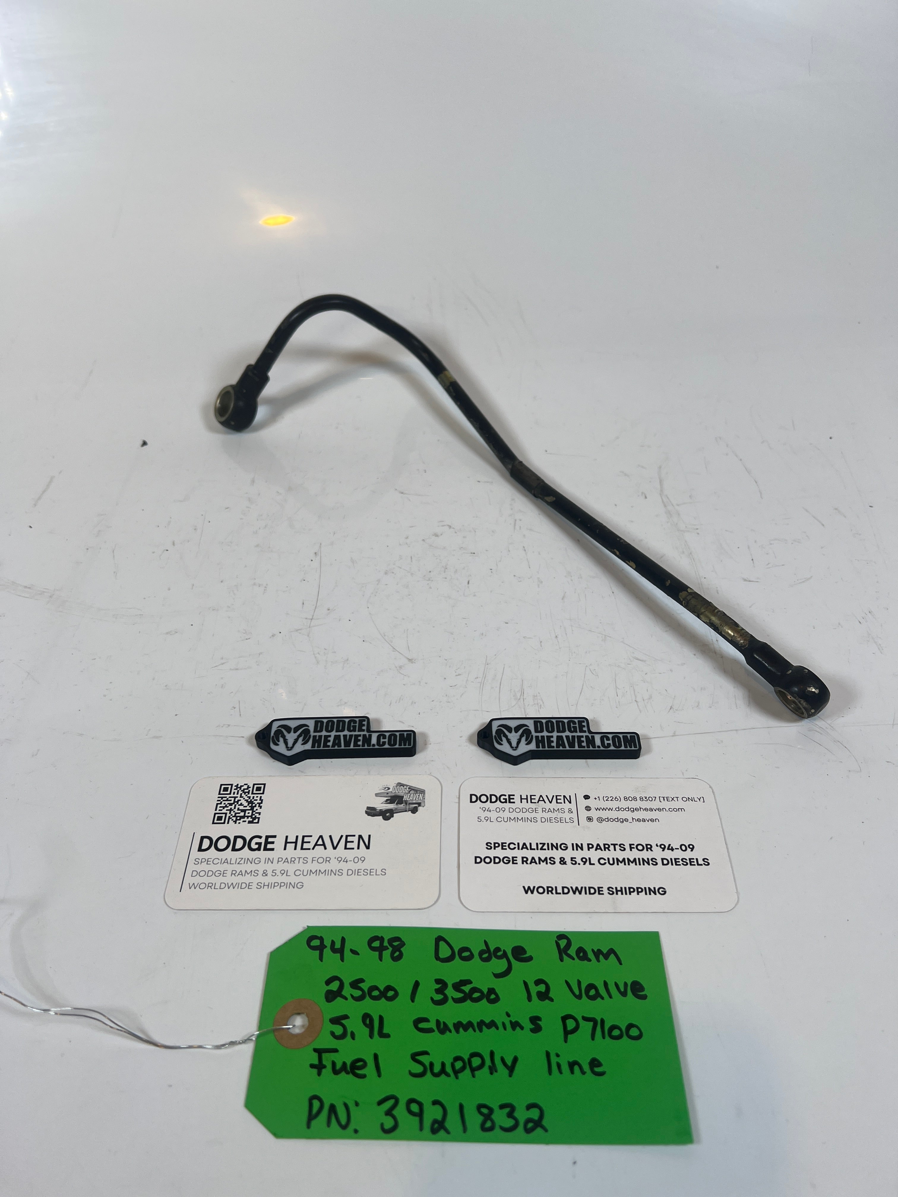 1994-1998 Dodge Ram 12V 5.9l Cummins P7100 Pump fuel Supply Line