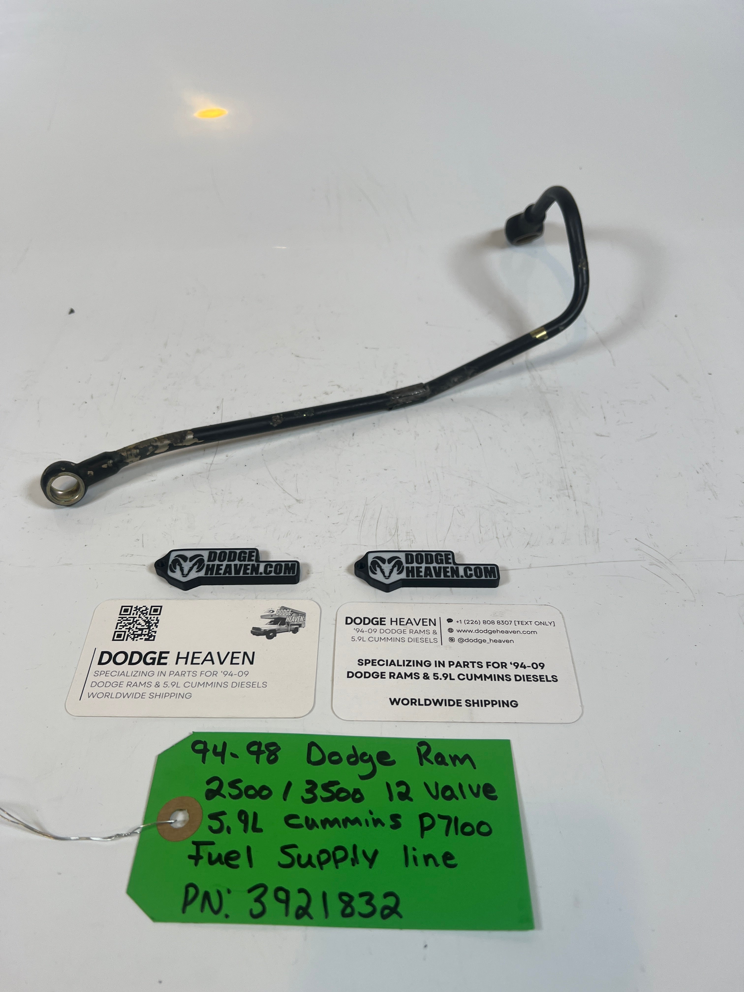 1994-1998 Dodge Ram 12V 5.9l Cummins P7100 Pump fuel Supply Line