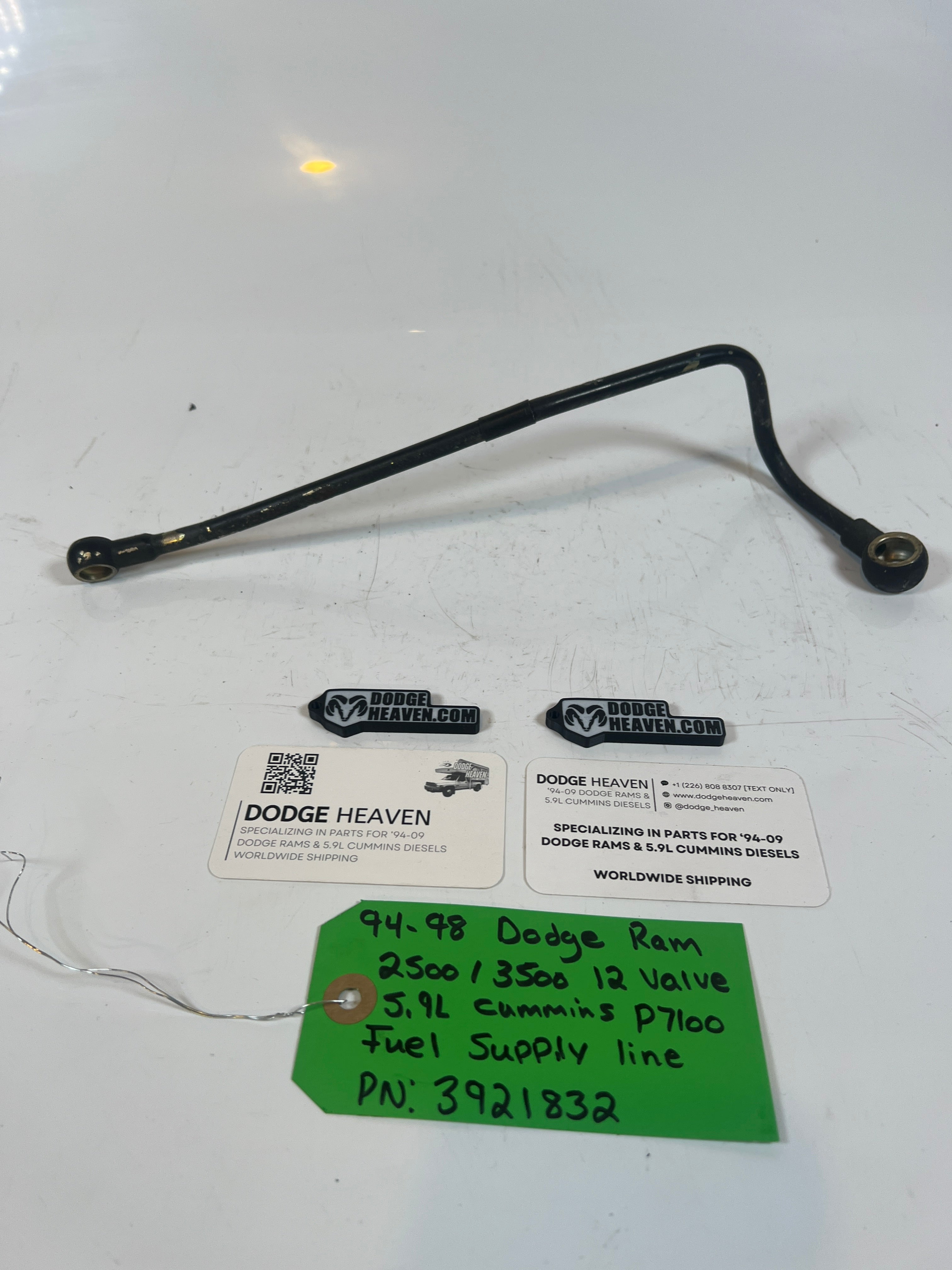 1994-1998 Dodge Ram 12V 5.9l Cummins P7100 Pump fuel Supply Line