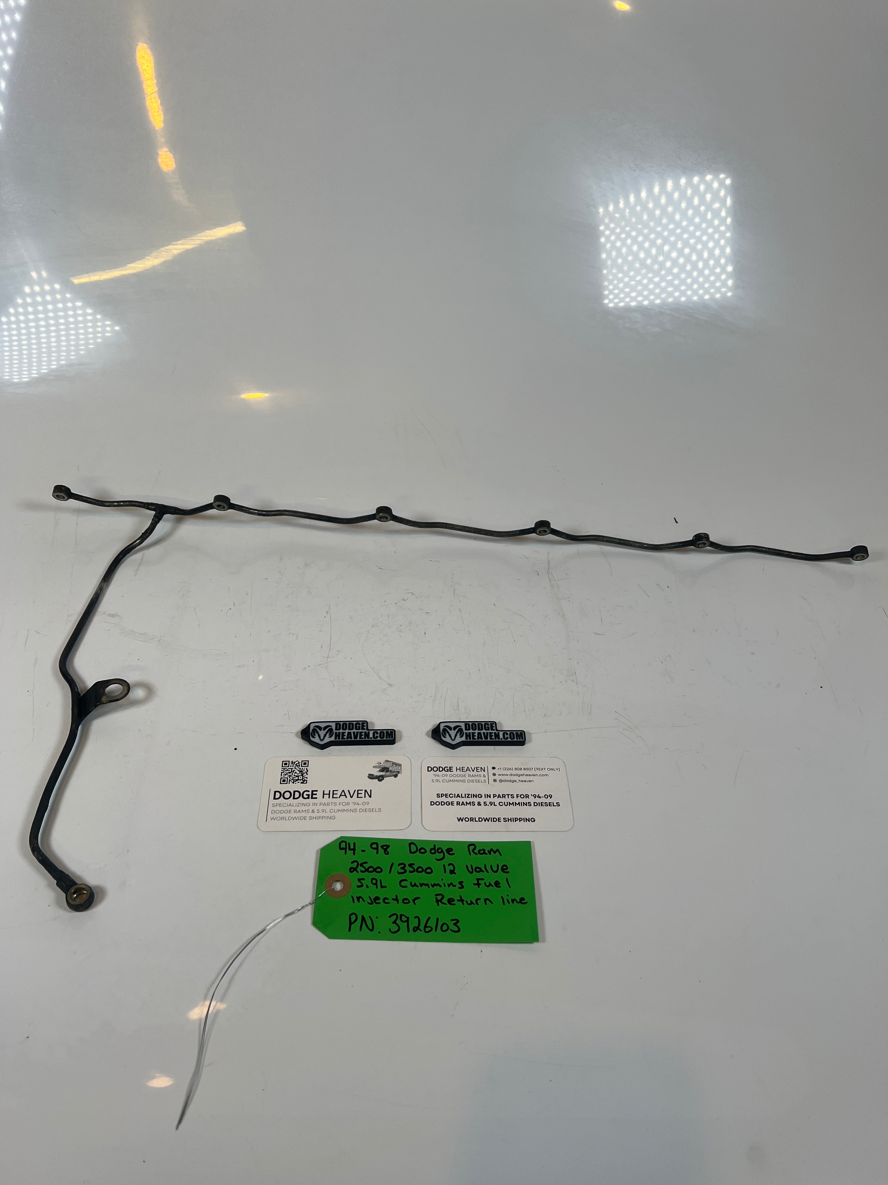 1994-1998 Dodge ram 12 Valve 5.9L Cummins Fuel injector Return line