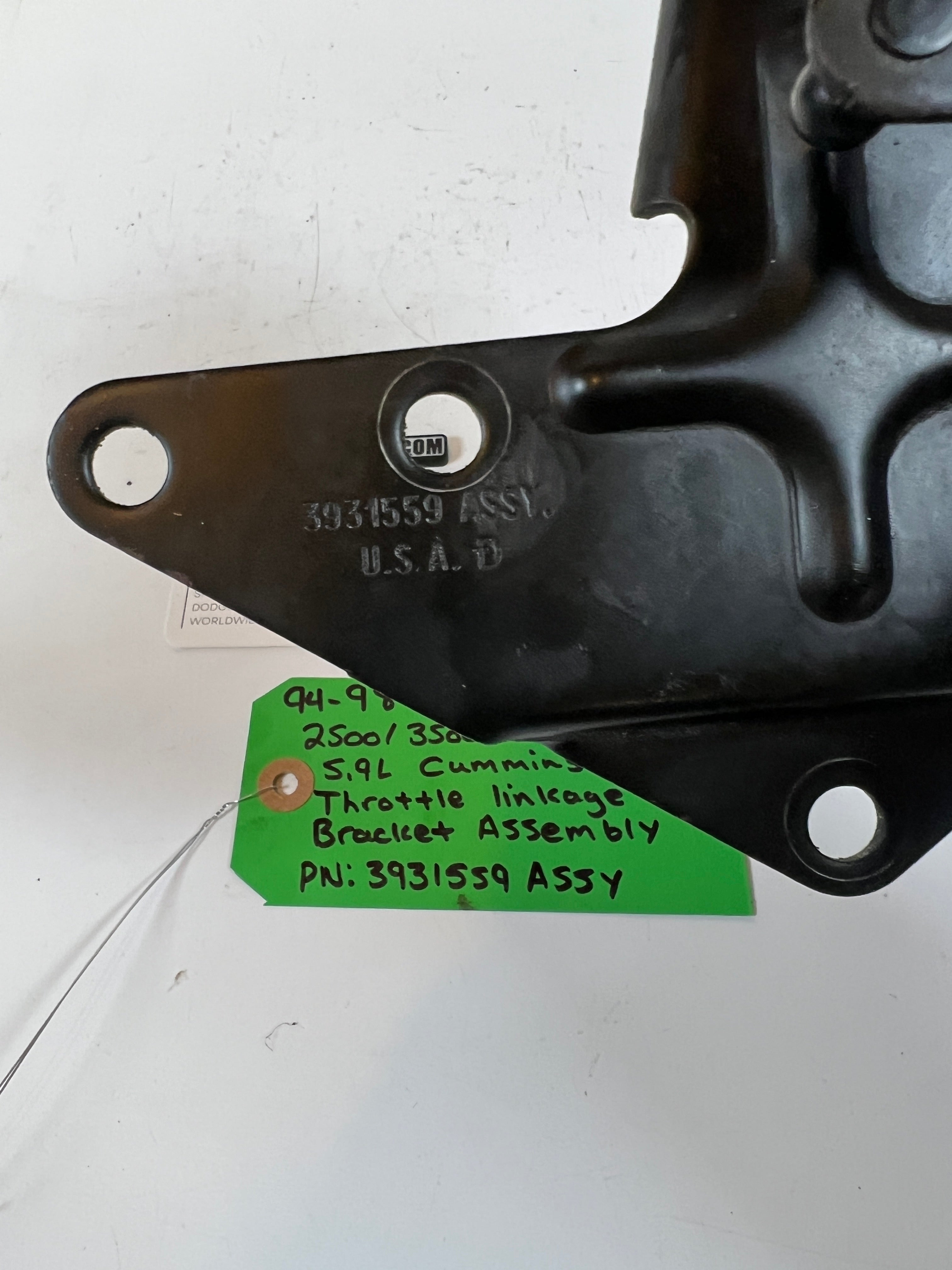 1994-1998 Dodge Ram 12 Valve 5.9l Cummins Throttle Linkage Bracket