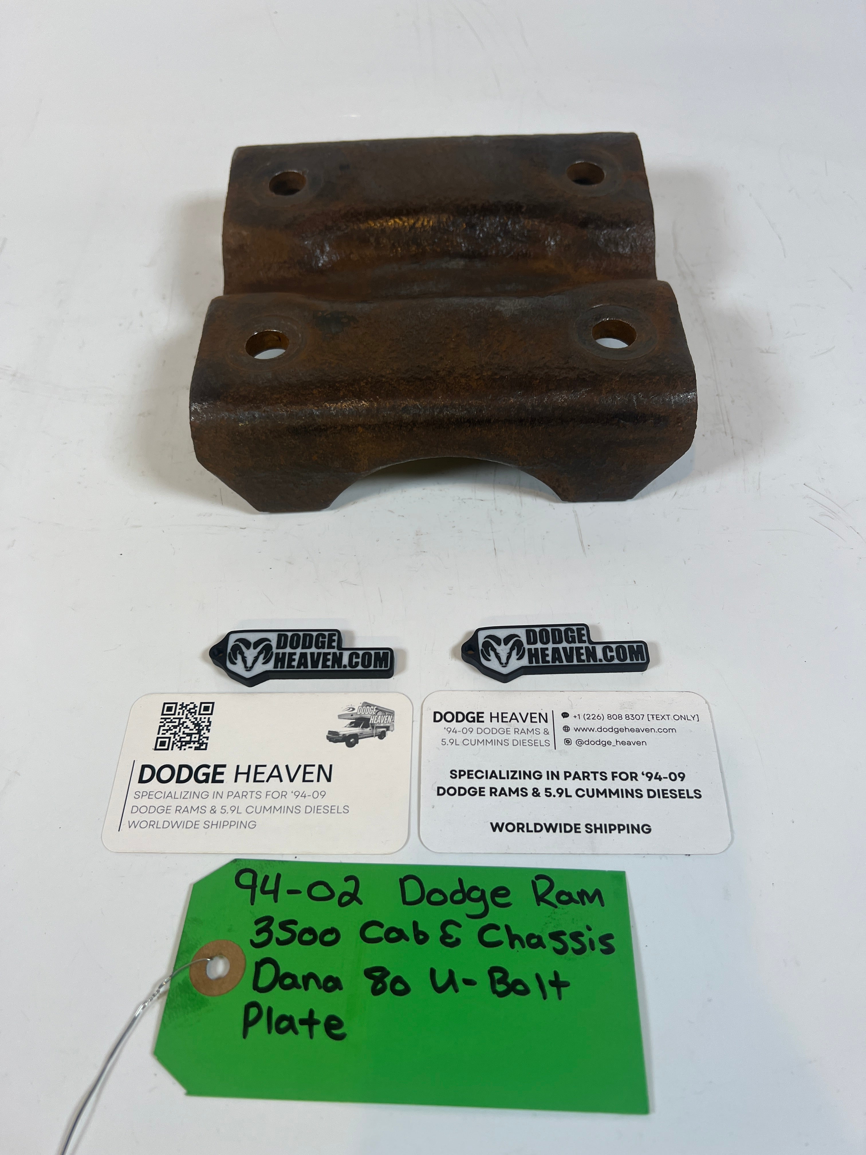 1994-2002 Dodge Ram 3500 Cab & Chassis Dana 80 U-Bolt Plate