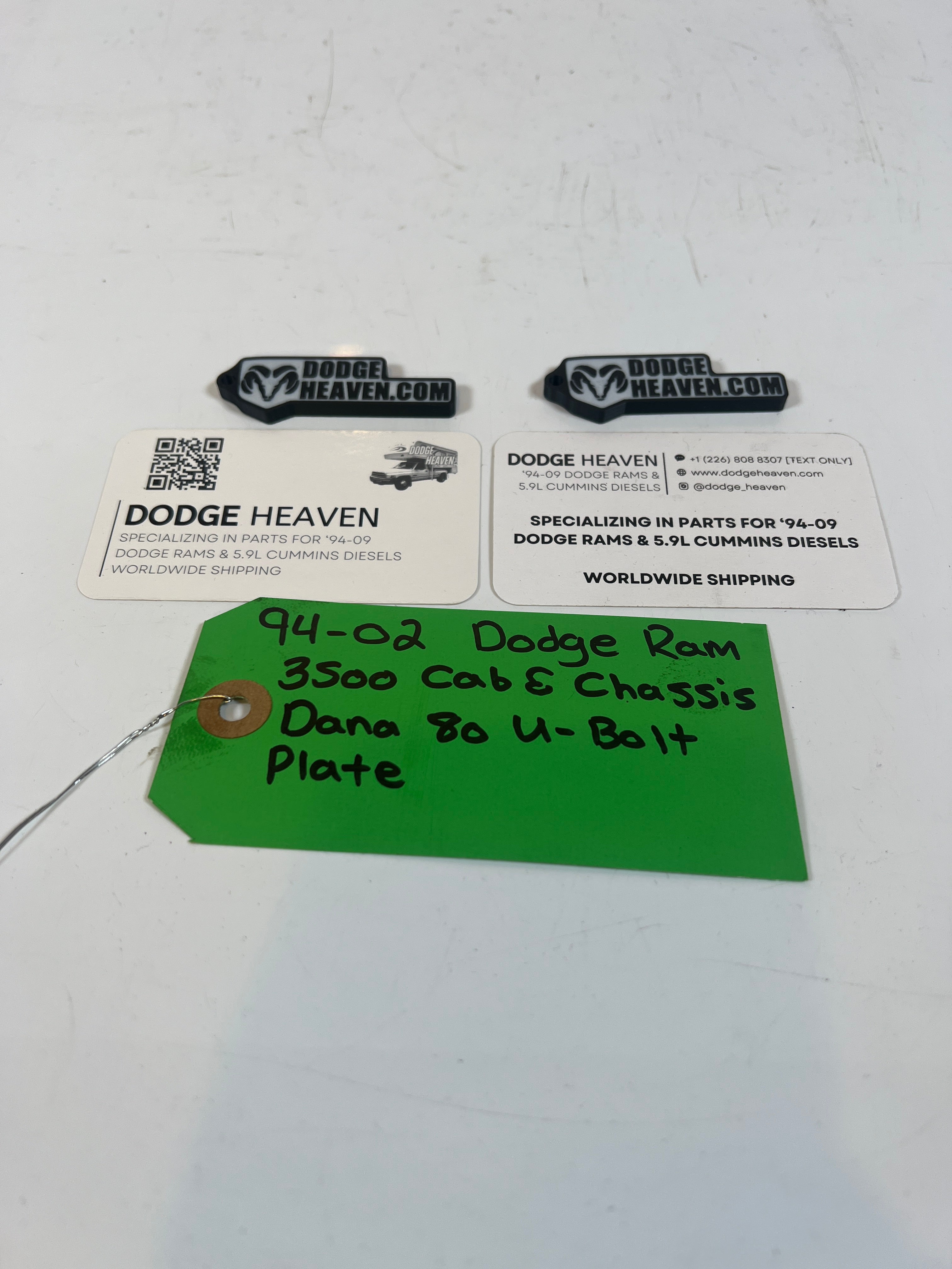 1994-2002 Dodge Ram 3500 Cab & Chassis Dana 80 U-Bolt Plate