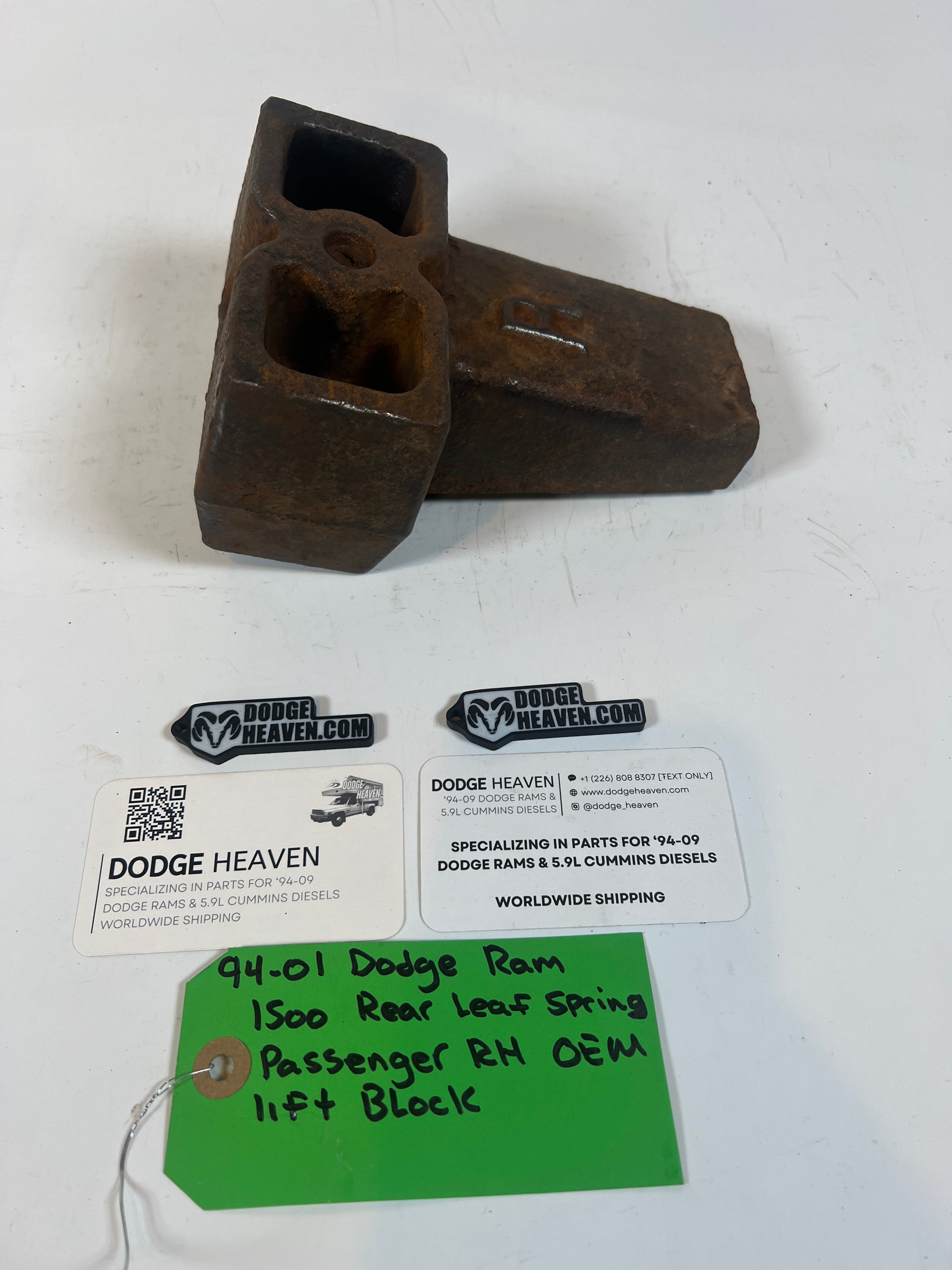 1994-2001 Dodge Ram 1500 Rear Leaf Spring Passenger RH Lift Block