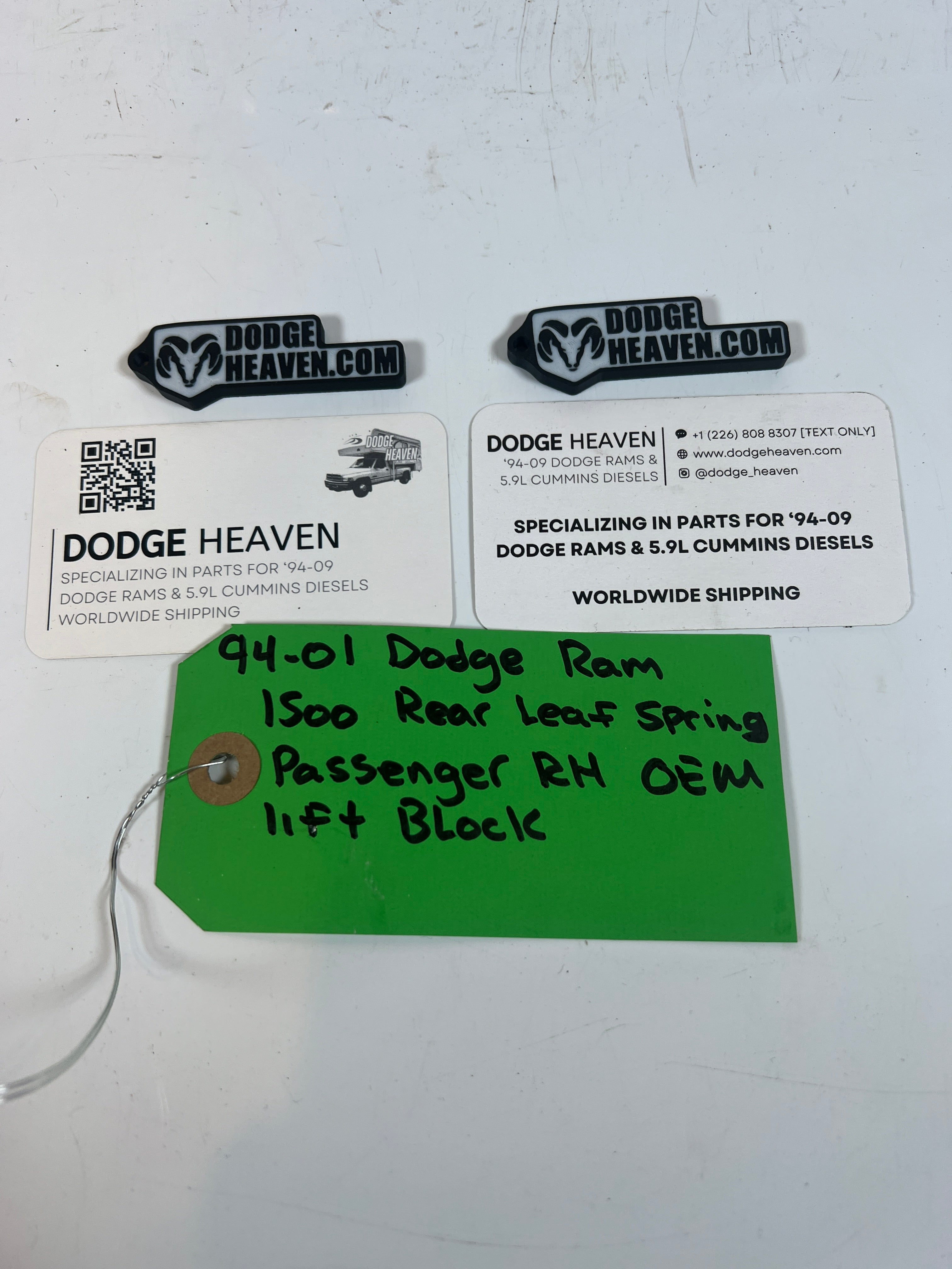 1994-2001 Dodge Ram 1500 Rear Leaf Spring Passenger RH Lift Block