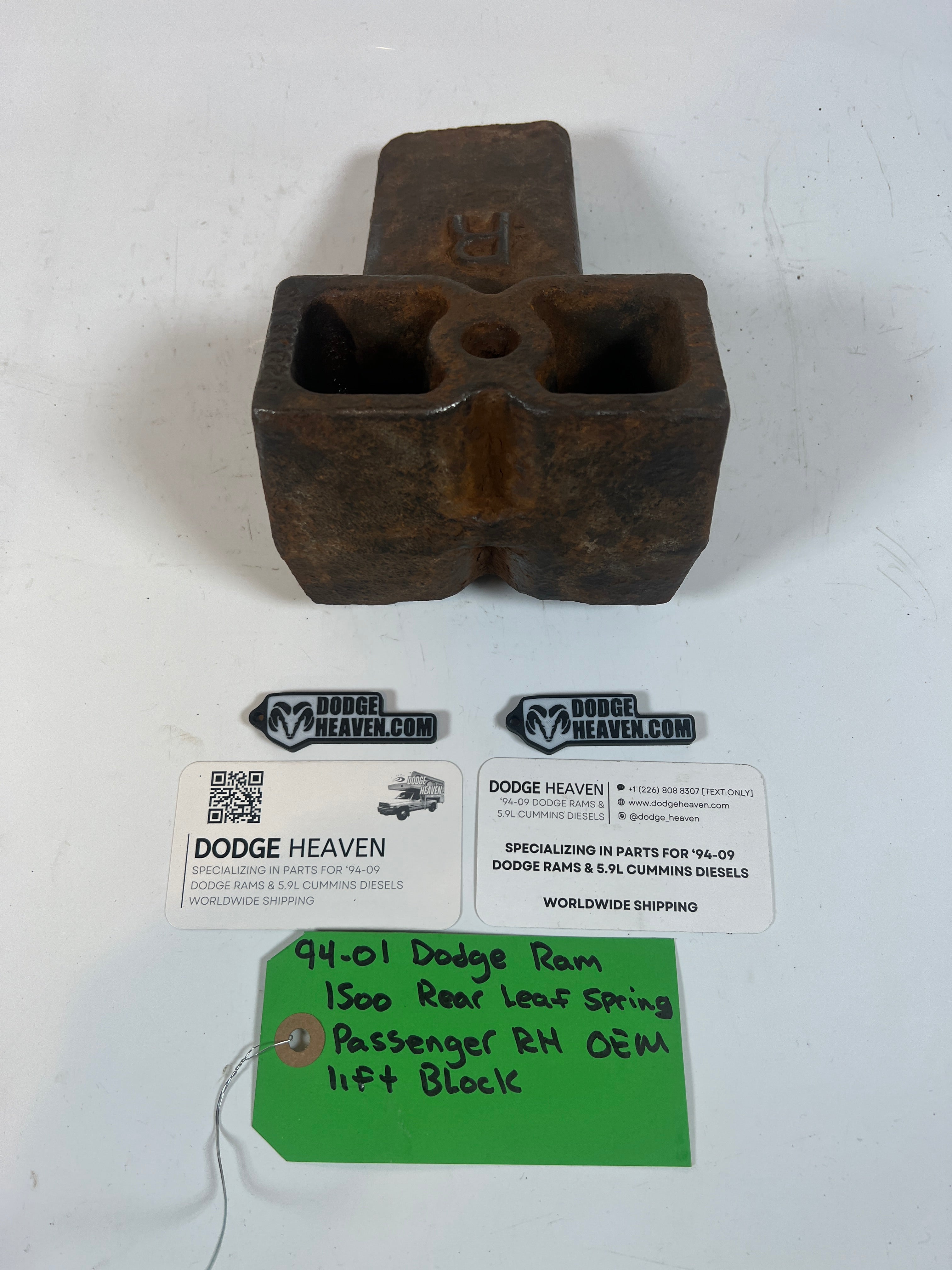 1994-2001 Dodge Ram 1500 Rear Leaf Spring Passenger RH Lift Block