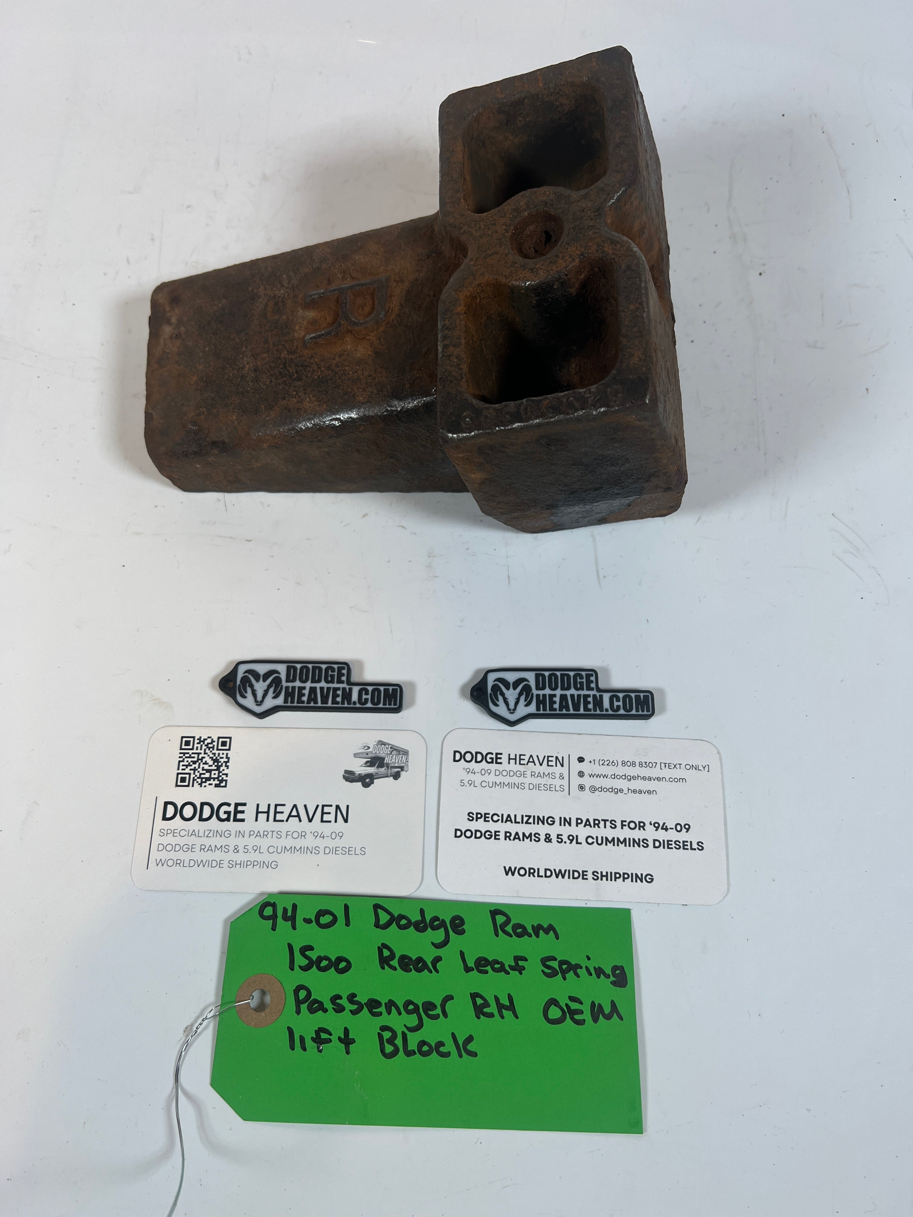 1994-2001 Dodge Ram 1500 Rear Leaf Spring Passenger RH Lift Block