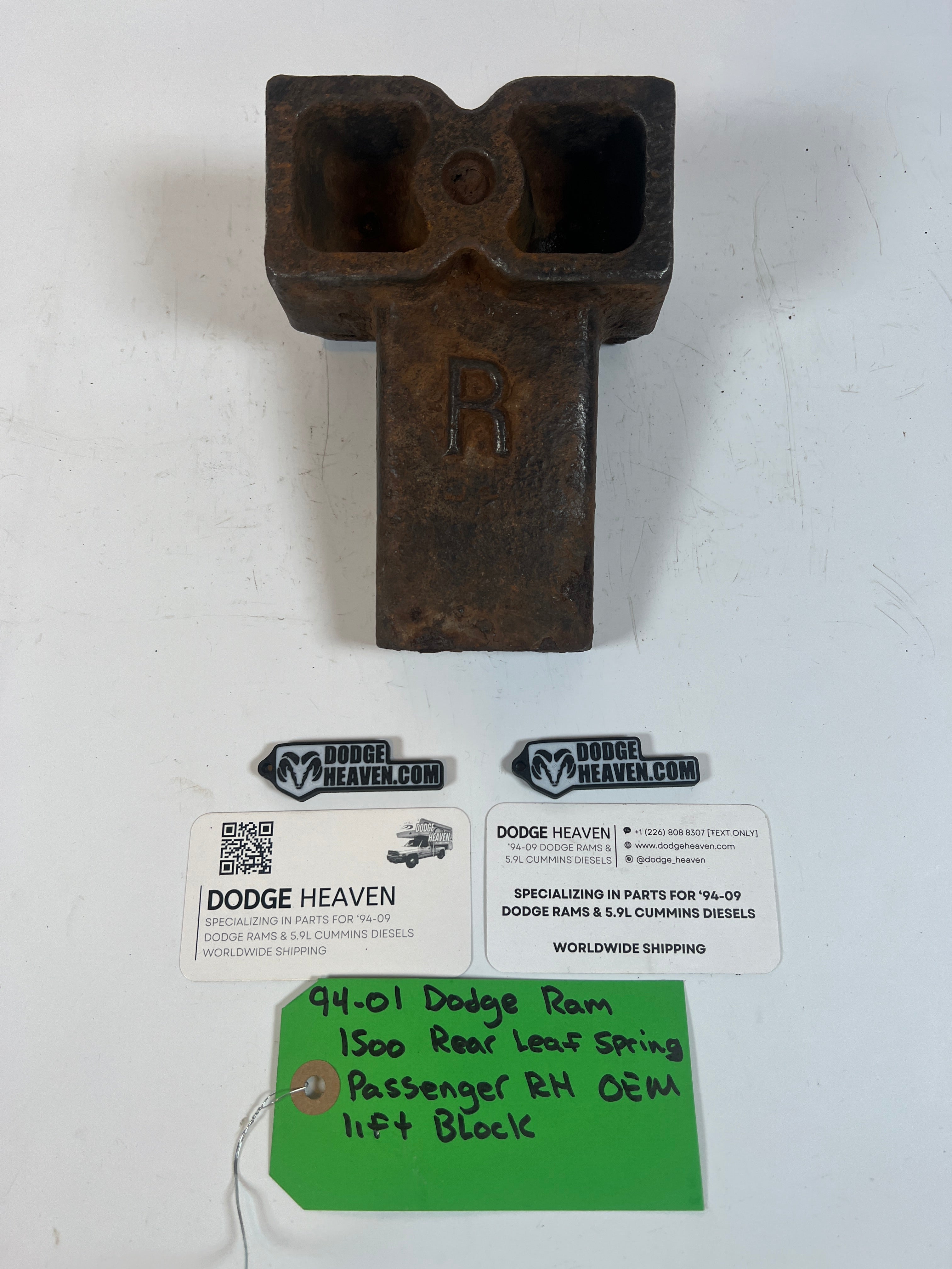 1994-2001 Dodge Ram 1500 Rear Leaf Spring Passenger RH Lift Block