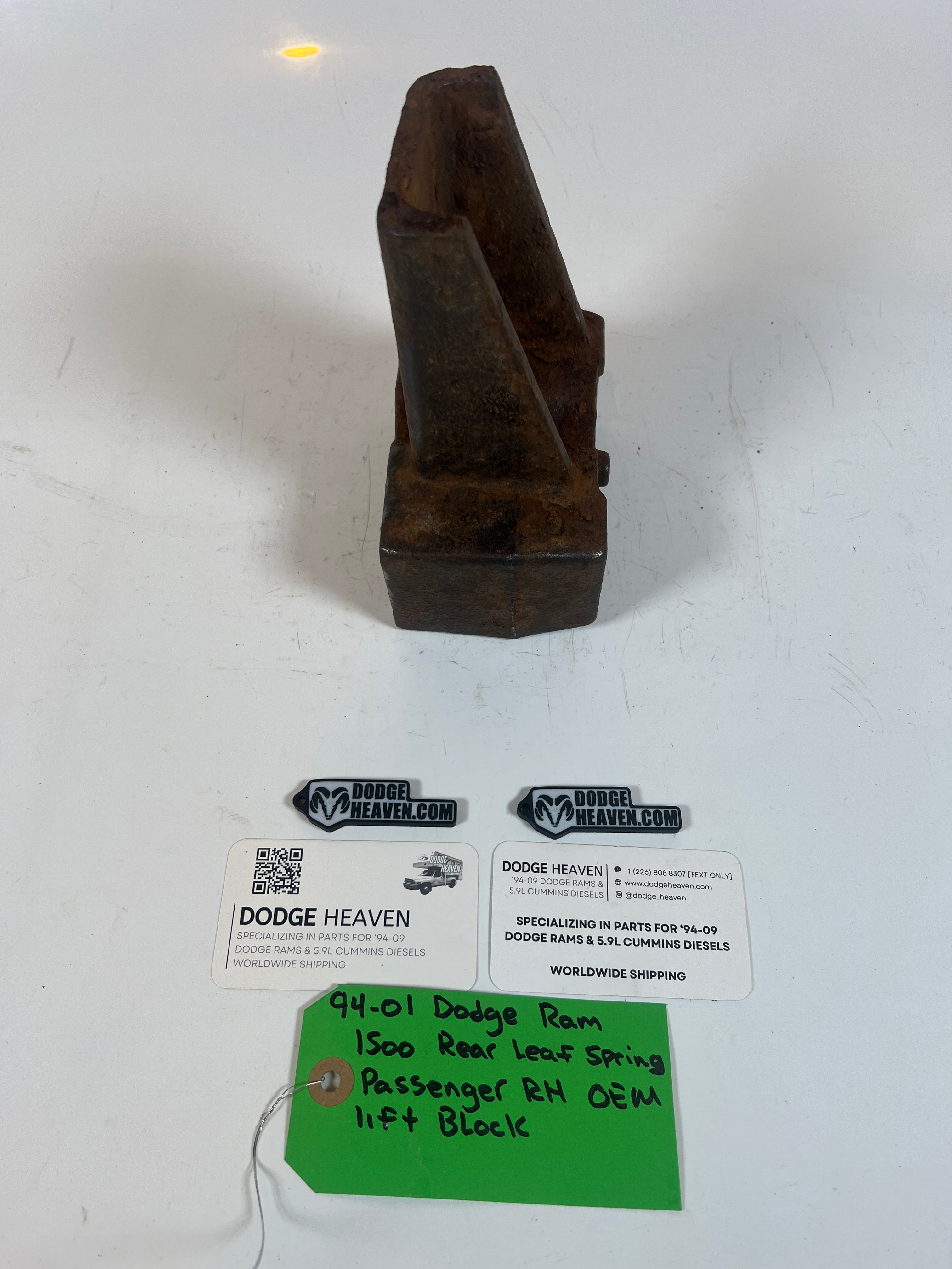 1994-2001 Dodge Ram 1500 Rear Leaf Spring Passenger RH Lift Block