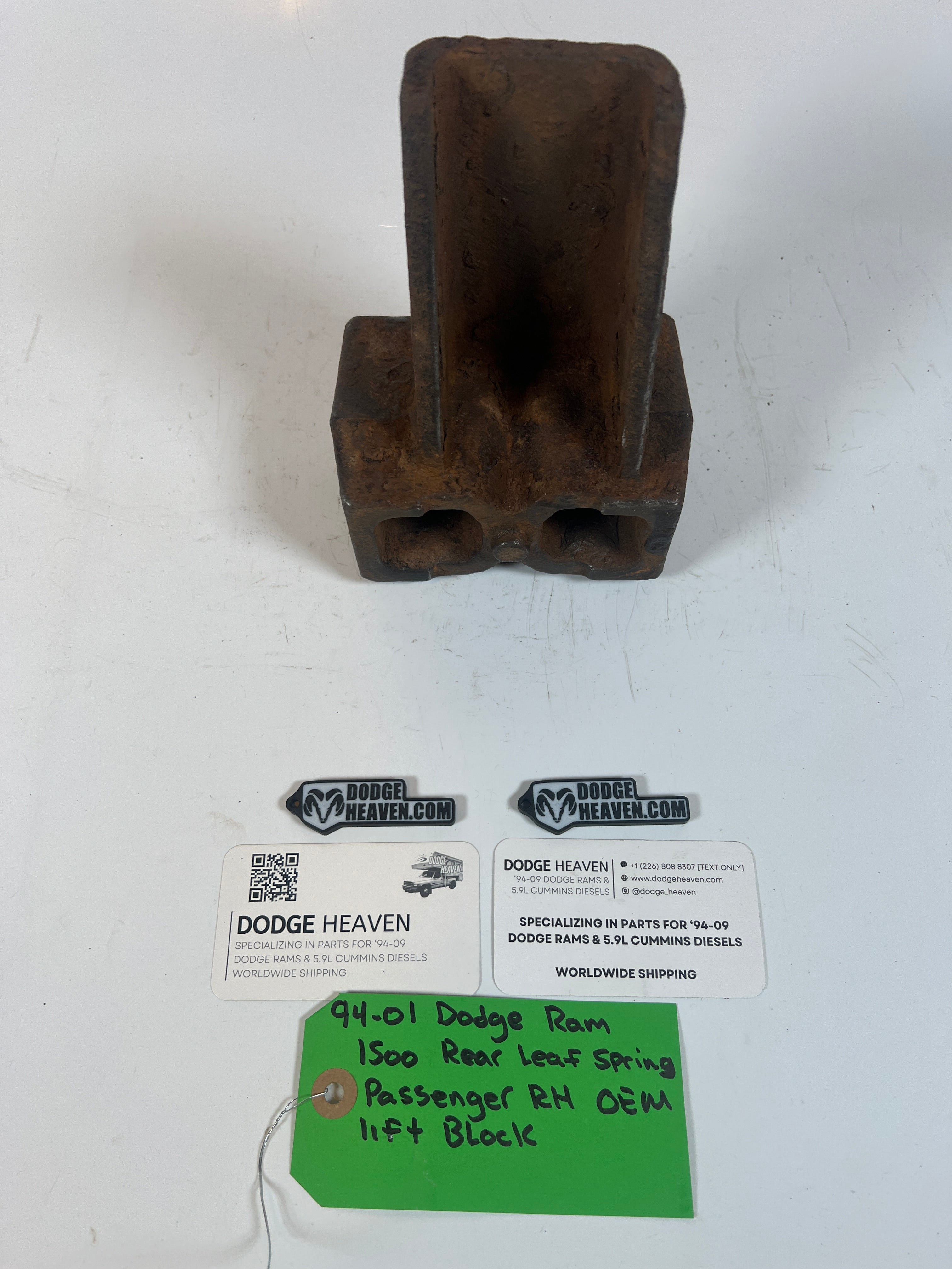 1994-2001 Dodge Ram 1500 Rear Leaf Spring Passenger RH Lift Block