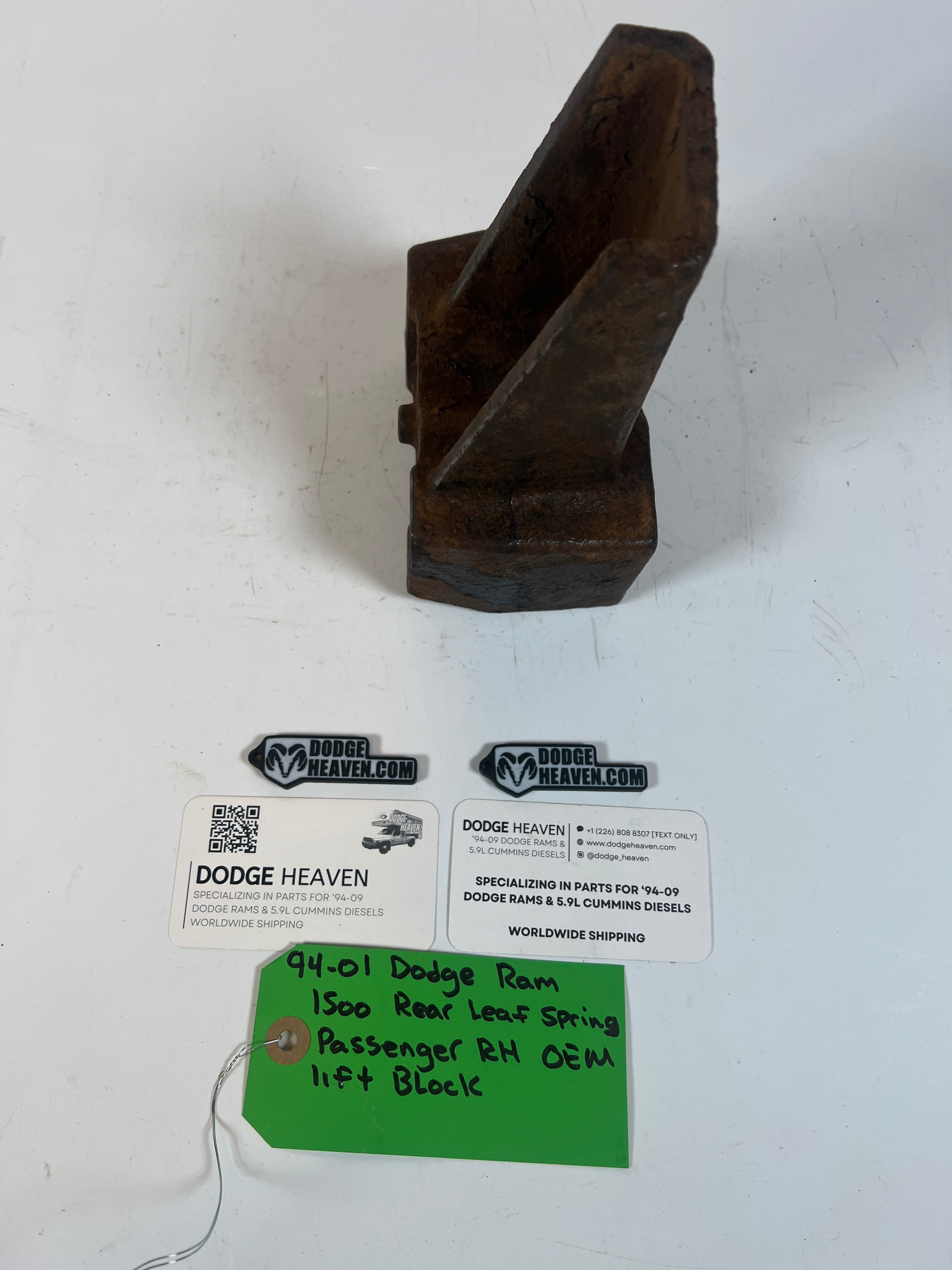 1994-2001 Dodge Ram 1500 Rear Leaf Spring Passenger RH Lift Block