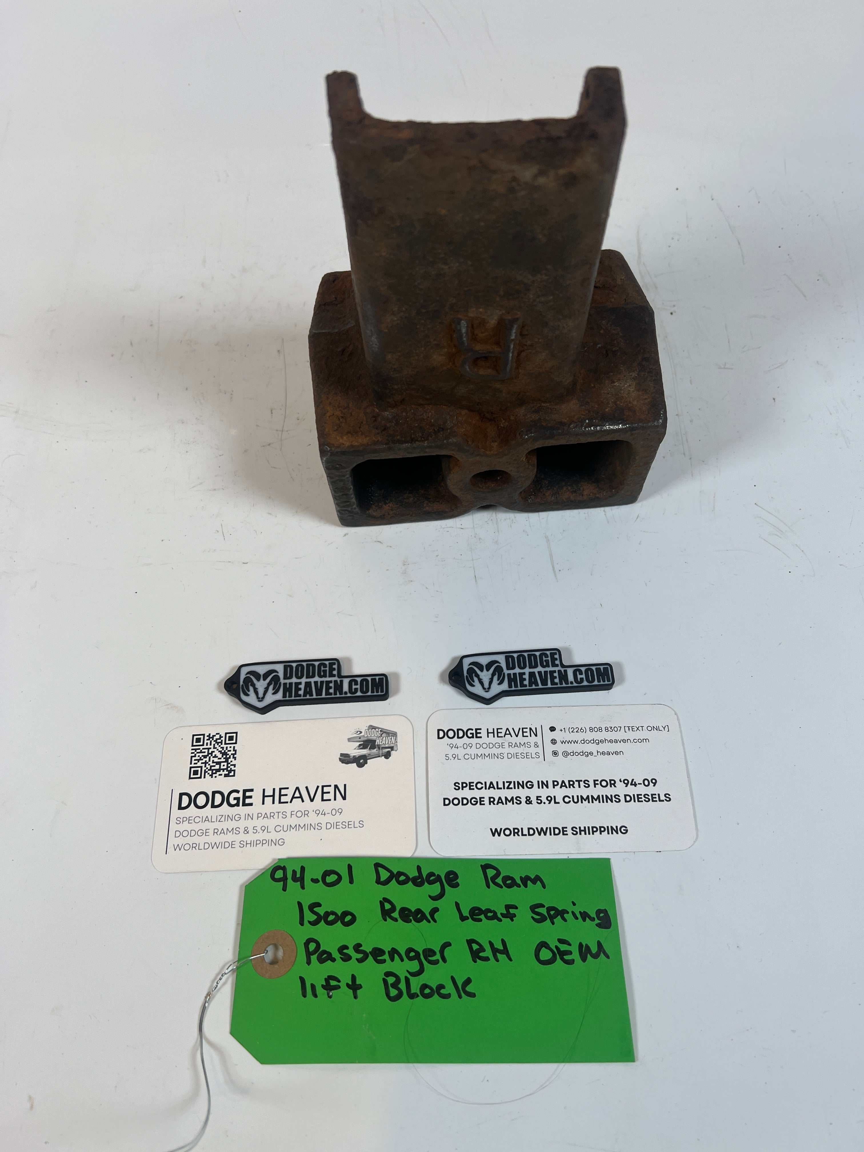 1994-2001 Dodge Ram 1500 Rear Leaf Spring Passenger RH Lift Block