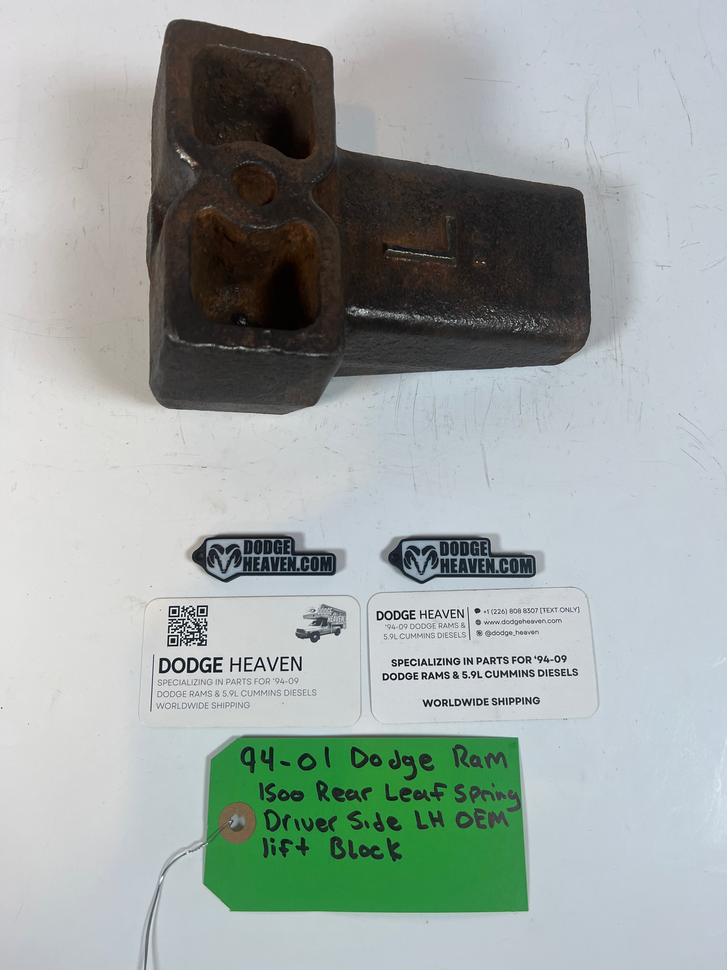 1994-2001 Dodge Ram 1500 Rear Leaf Spring Driver LH Lift Block