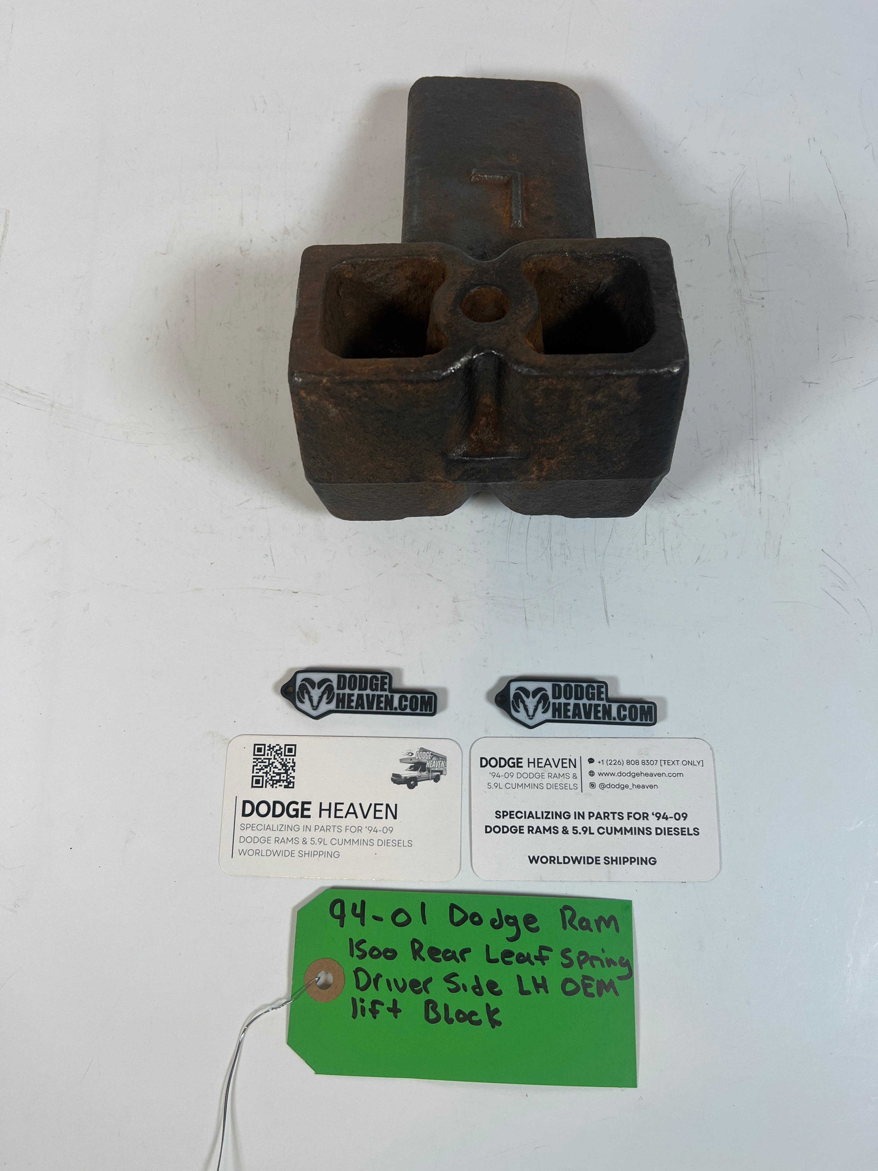 1994-2001 Dodge Ram 1500 Rear Leaf Spring Driver LH Lift Block