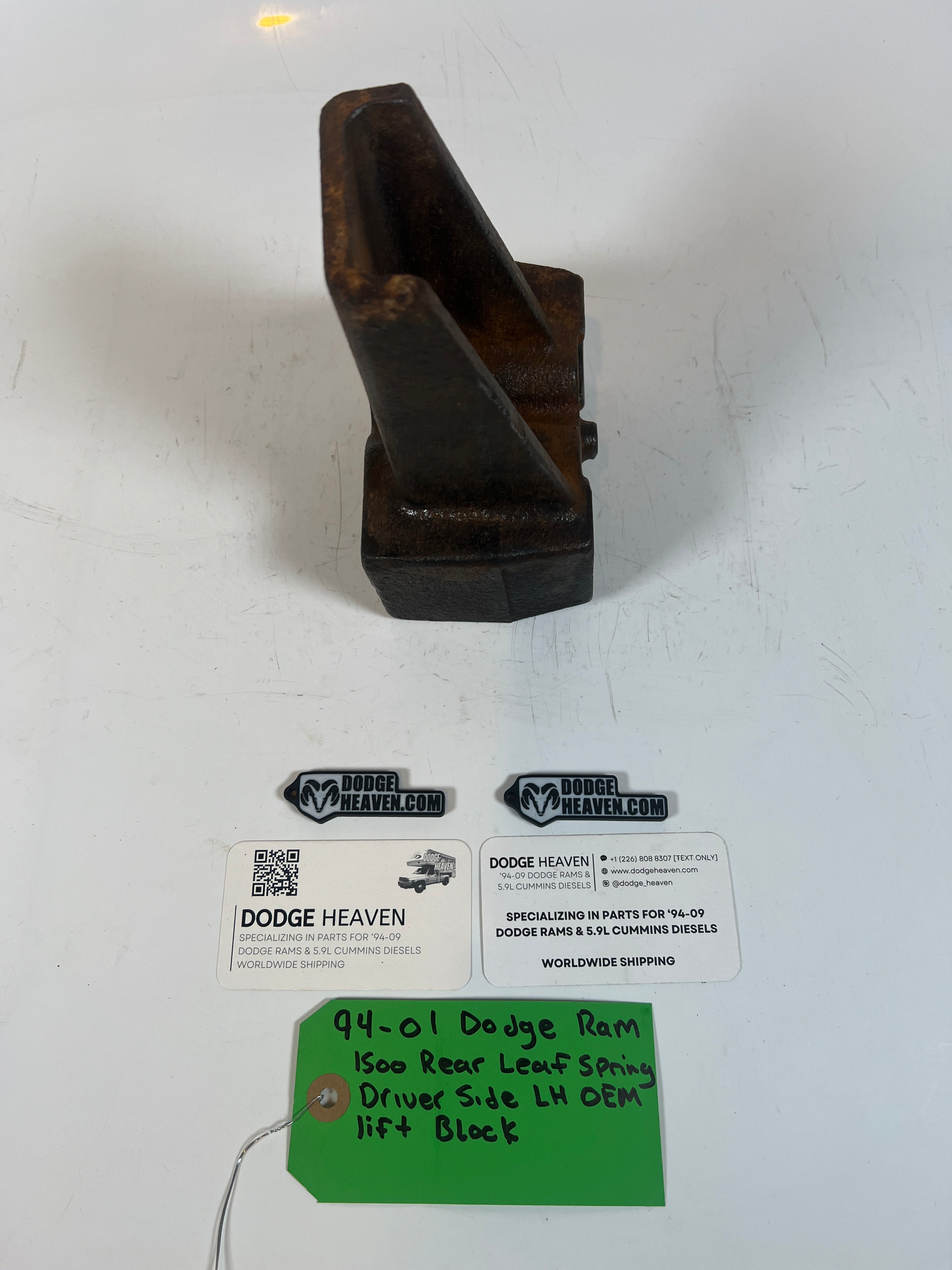 1994-2001 Dodge Ram 1500 Rear Leaf Spring Driver LH Lift Block