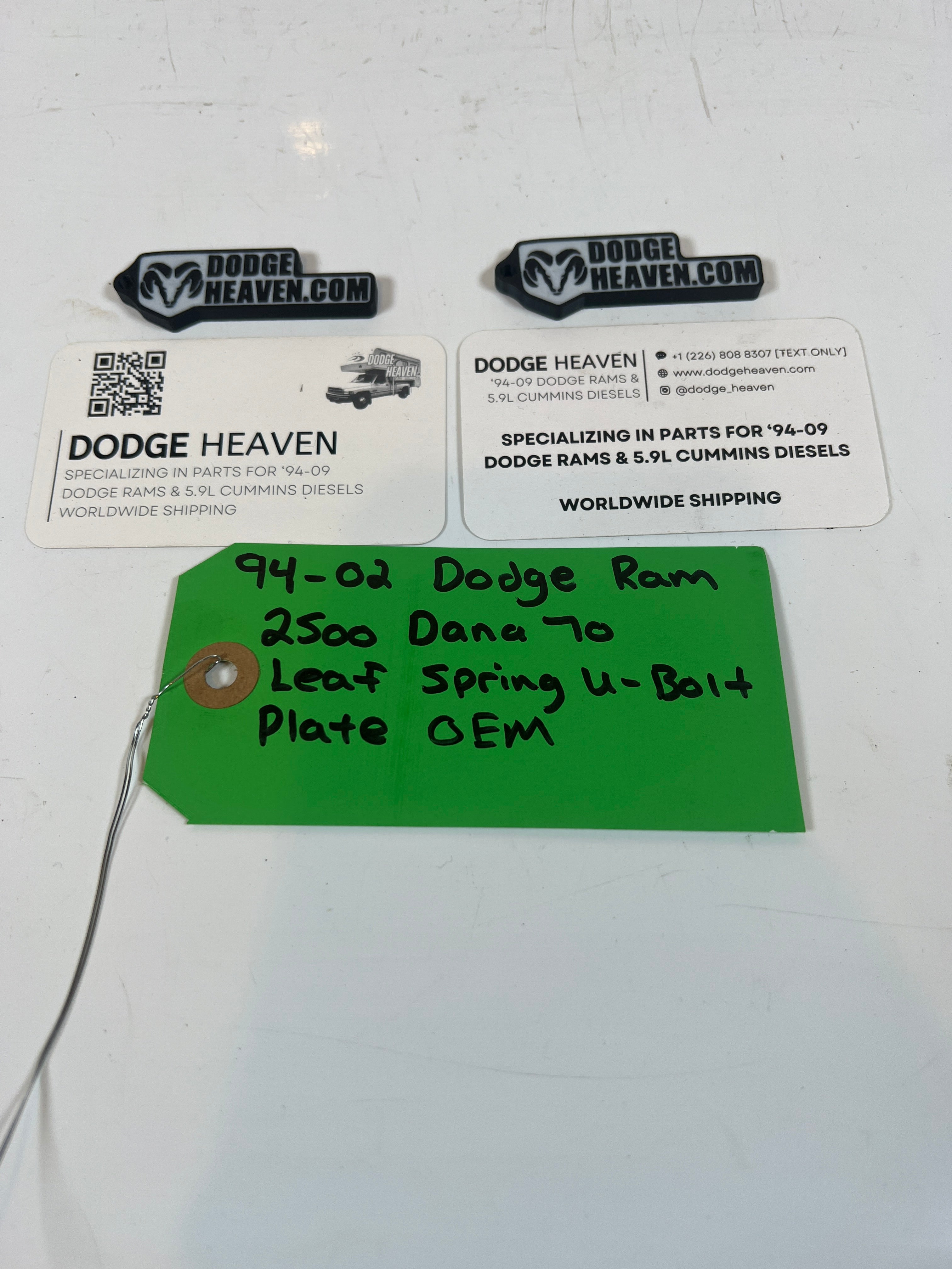 1994-2002 Dodge Ram 2500 Dana 70 Leaf Spring U-Bolt Plate