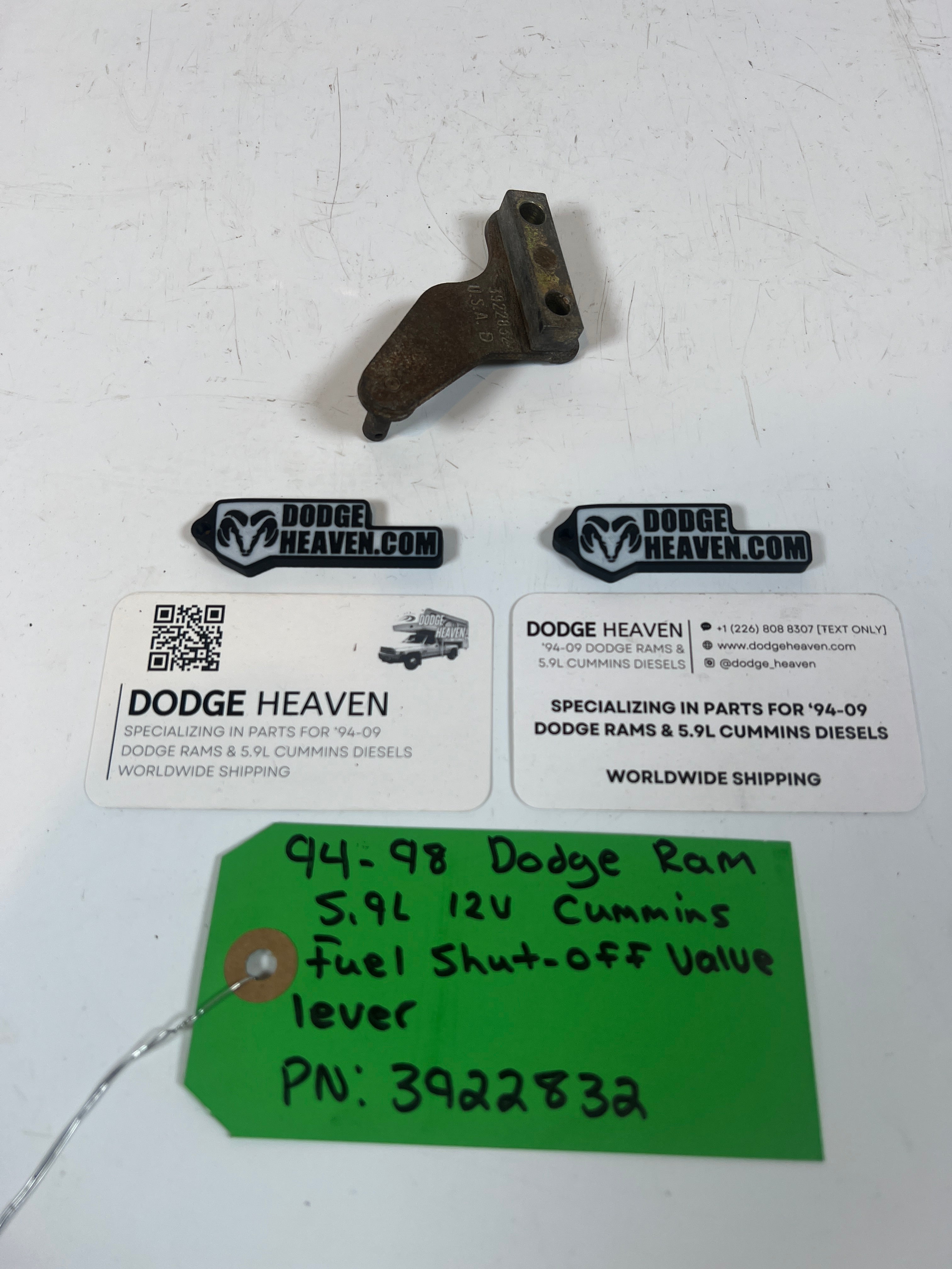 1994-1998 P7100 5.9L Cummins P Pump Fuel Shut Off Valve Lever