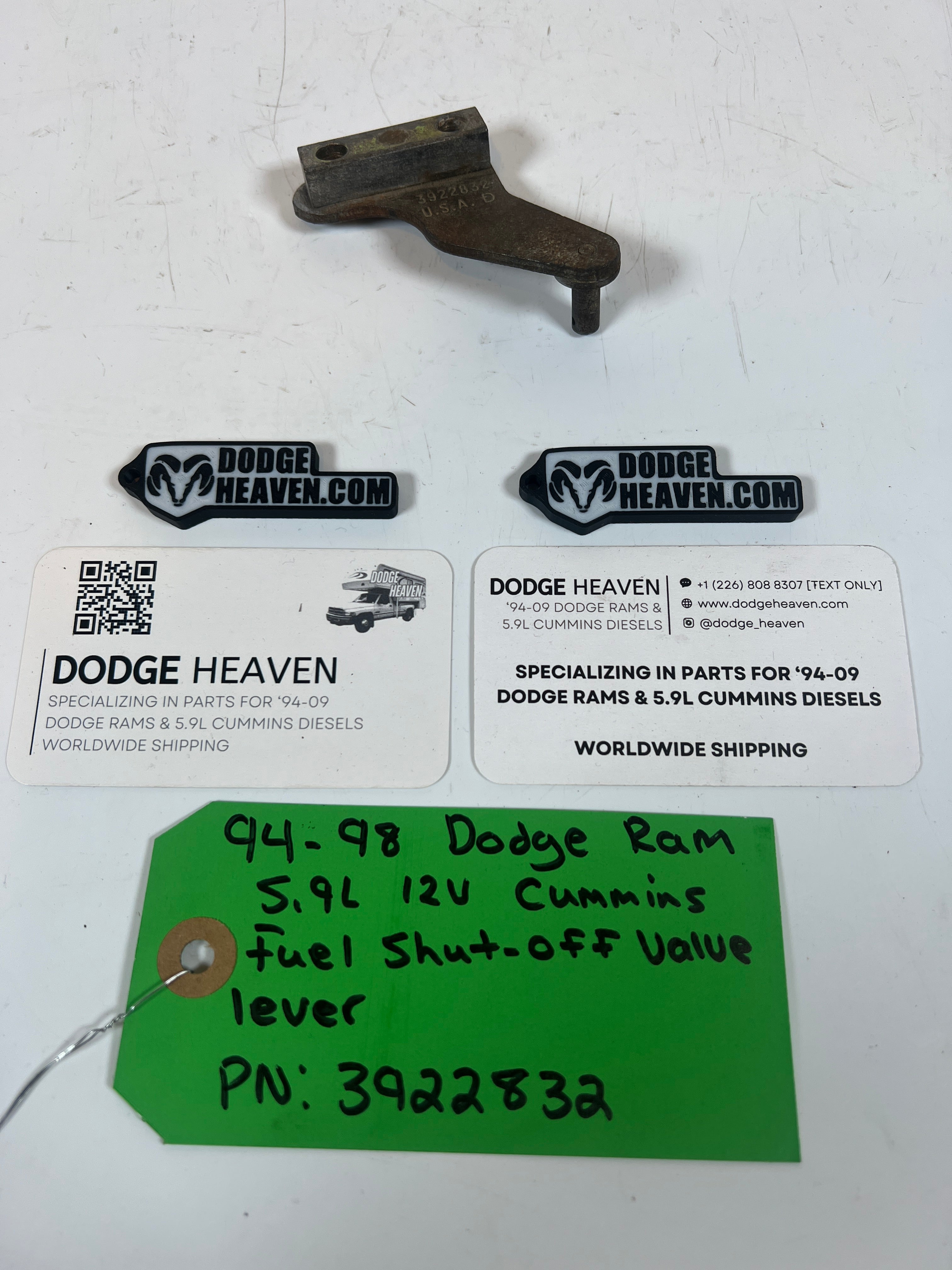 1994-1998 P7100 5.9L Cummins P Pump Fuel Shut Off Valve Lever