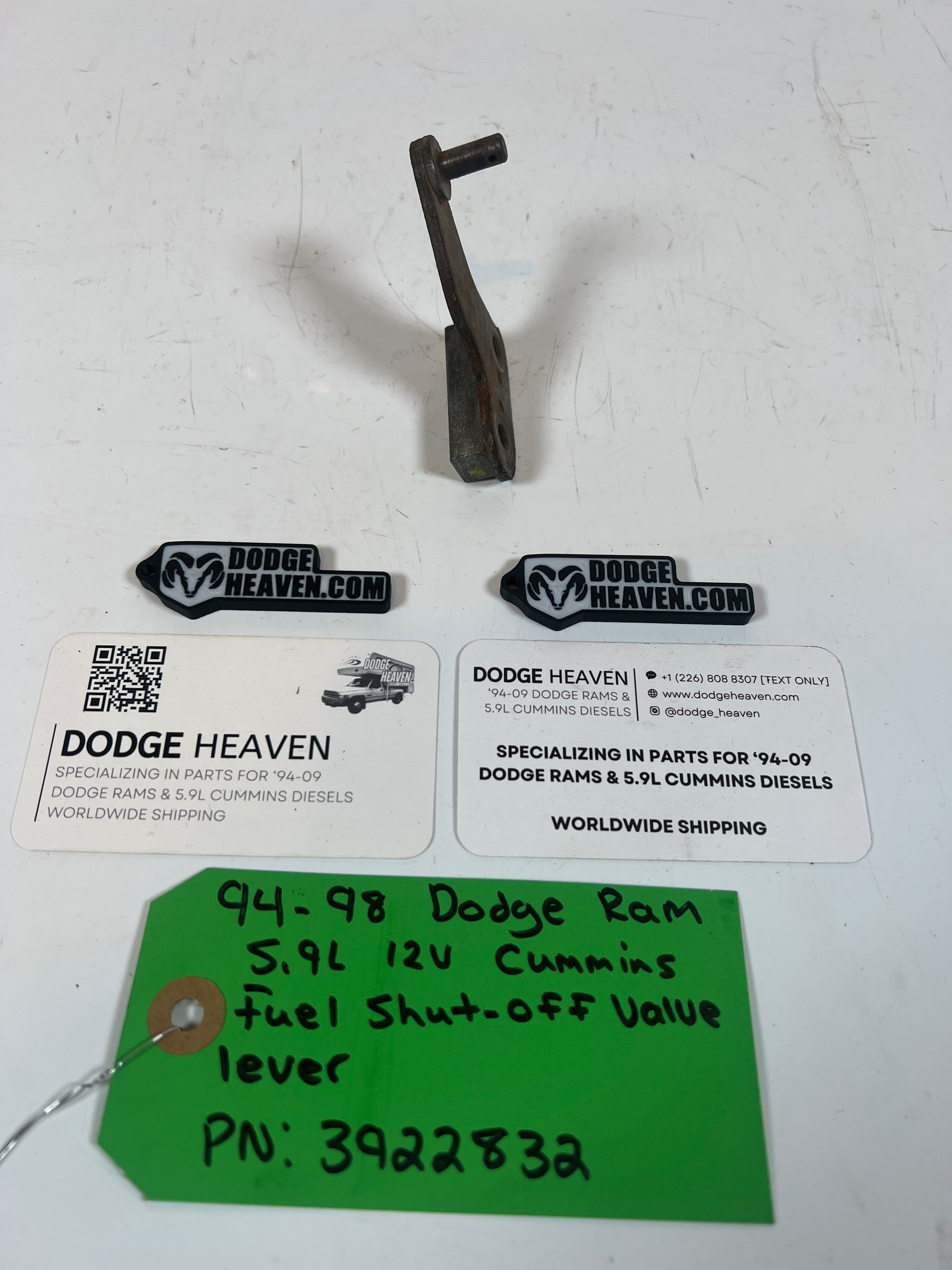 1994-1998 P7100 5.9L Cummins P Pump Fuel Shut Off Valve Lever