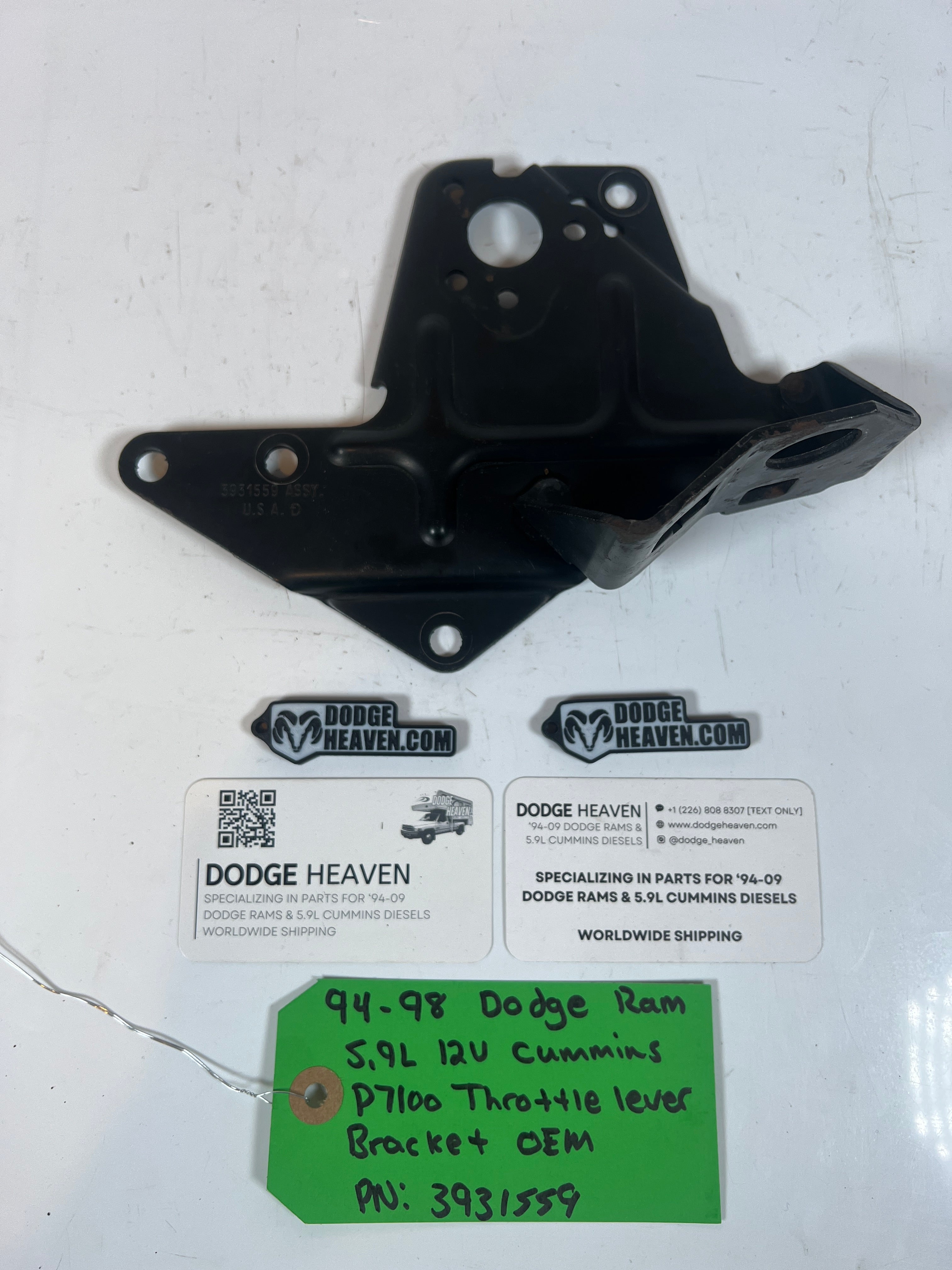 1994-1998 Dodge Ram 12V 5.9L Cummins P7100 Throttle lever Bracket