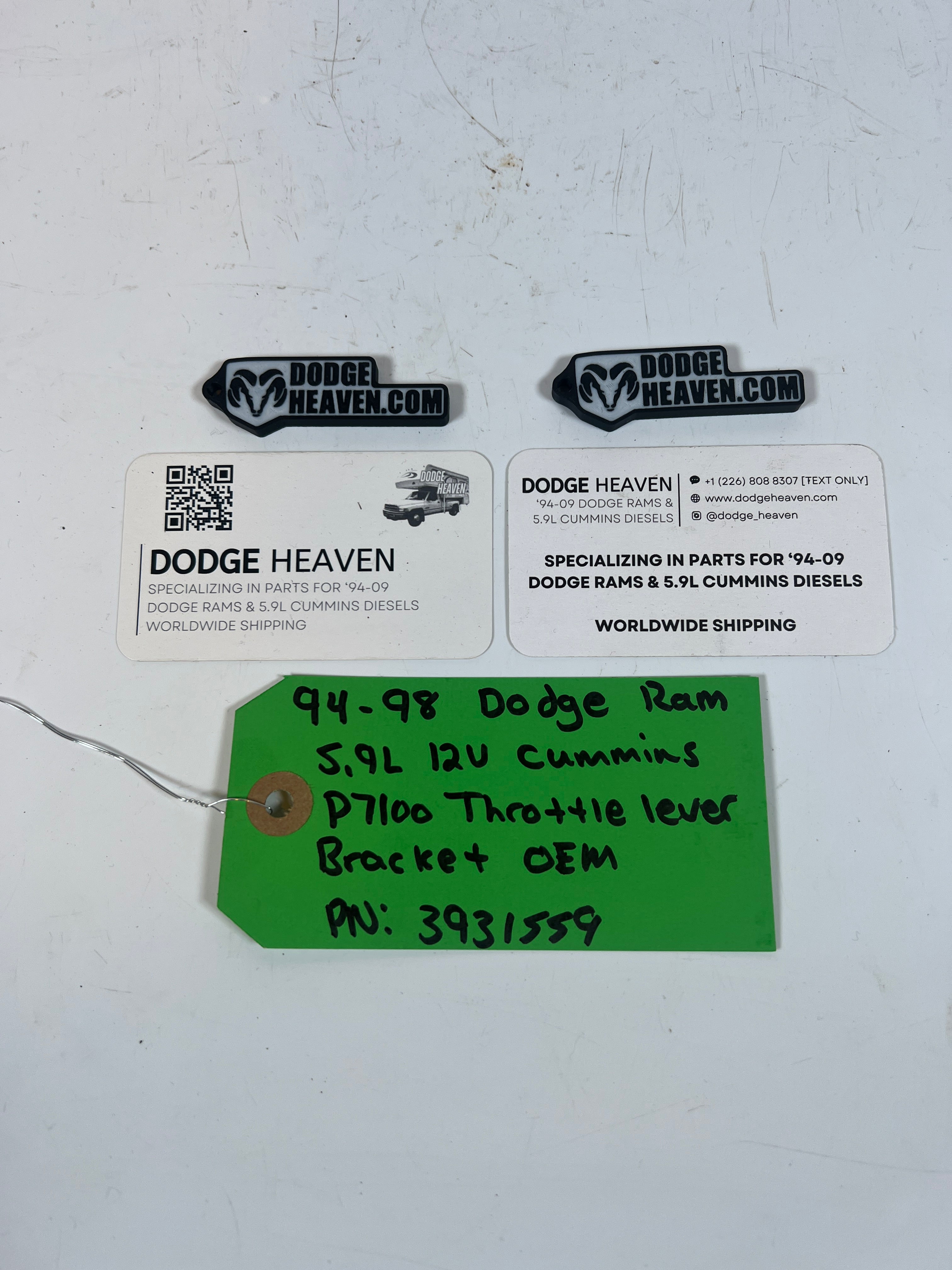 1994-1998 Dodge Ram 12V 5.9L Cummins P7100 Throttle lever Bracket