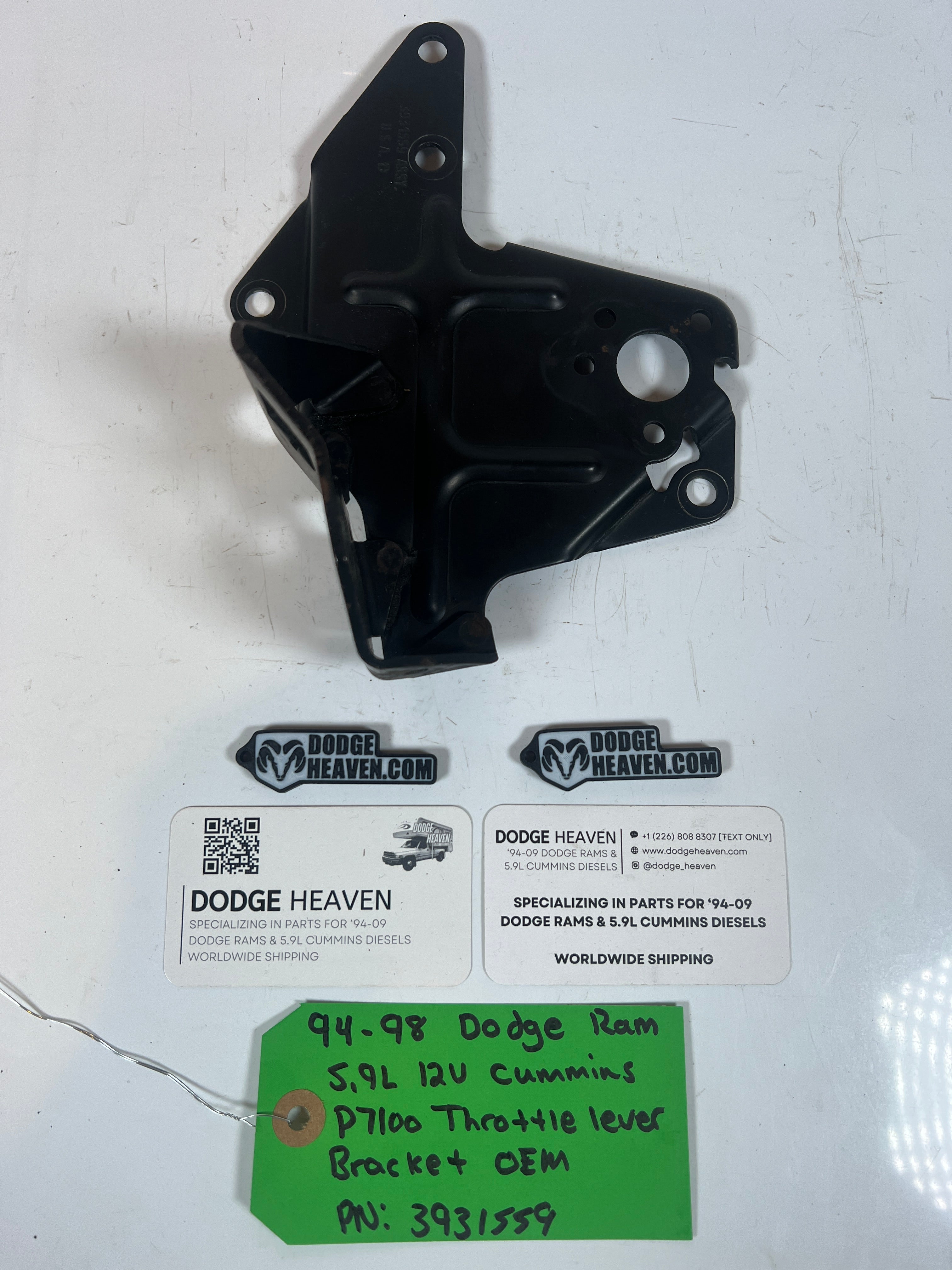 1994-1998 Dodge Ram 12V 5.9L Cummins P7100 Throttle lever Bracket