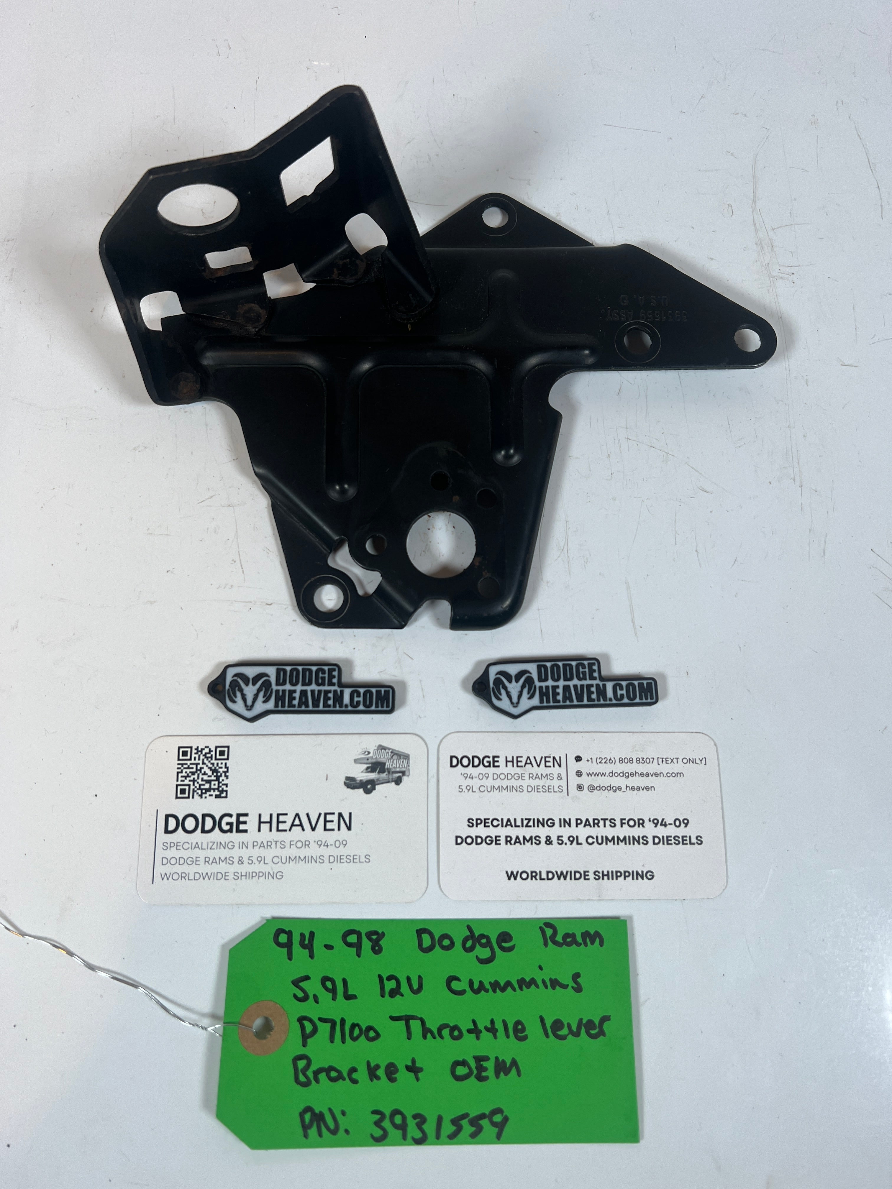 1994-1998 Dodge Ram 12V 5.9L Cummins P7100 Throttle lever Bracket