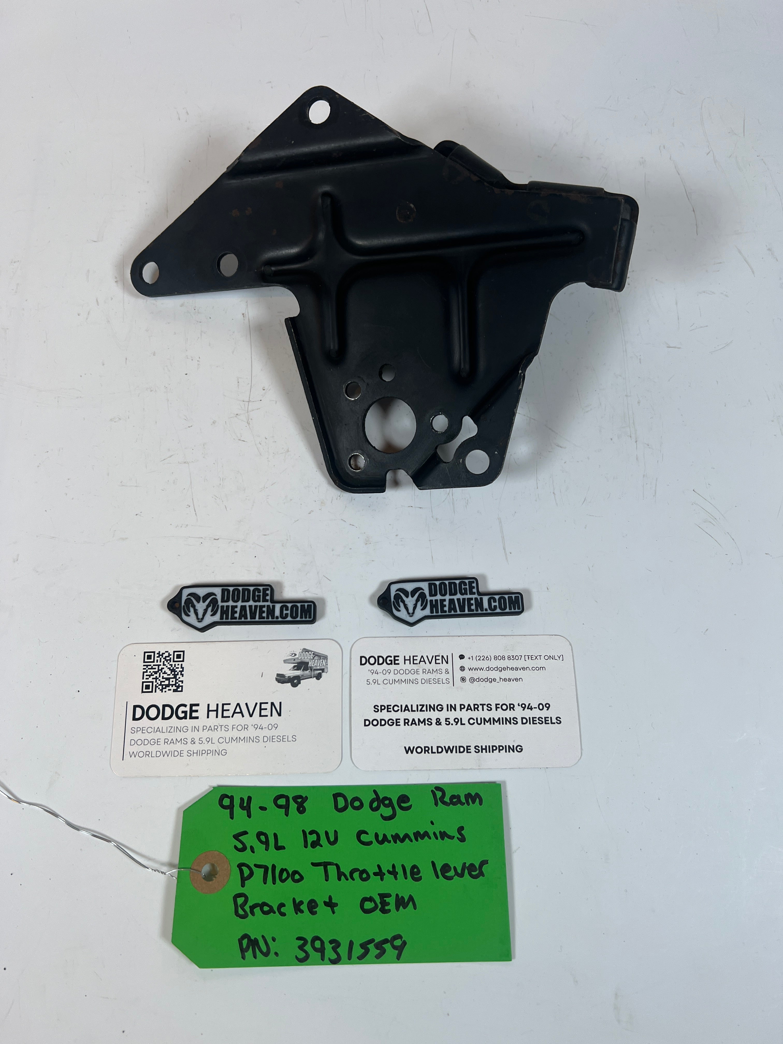 1994-1998 Dodge Ram 12V 5.9L Cummins P7100 Throttle lever Bracket