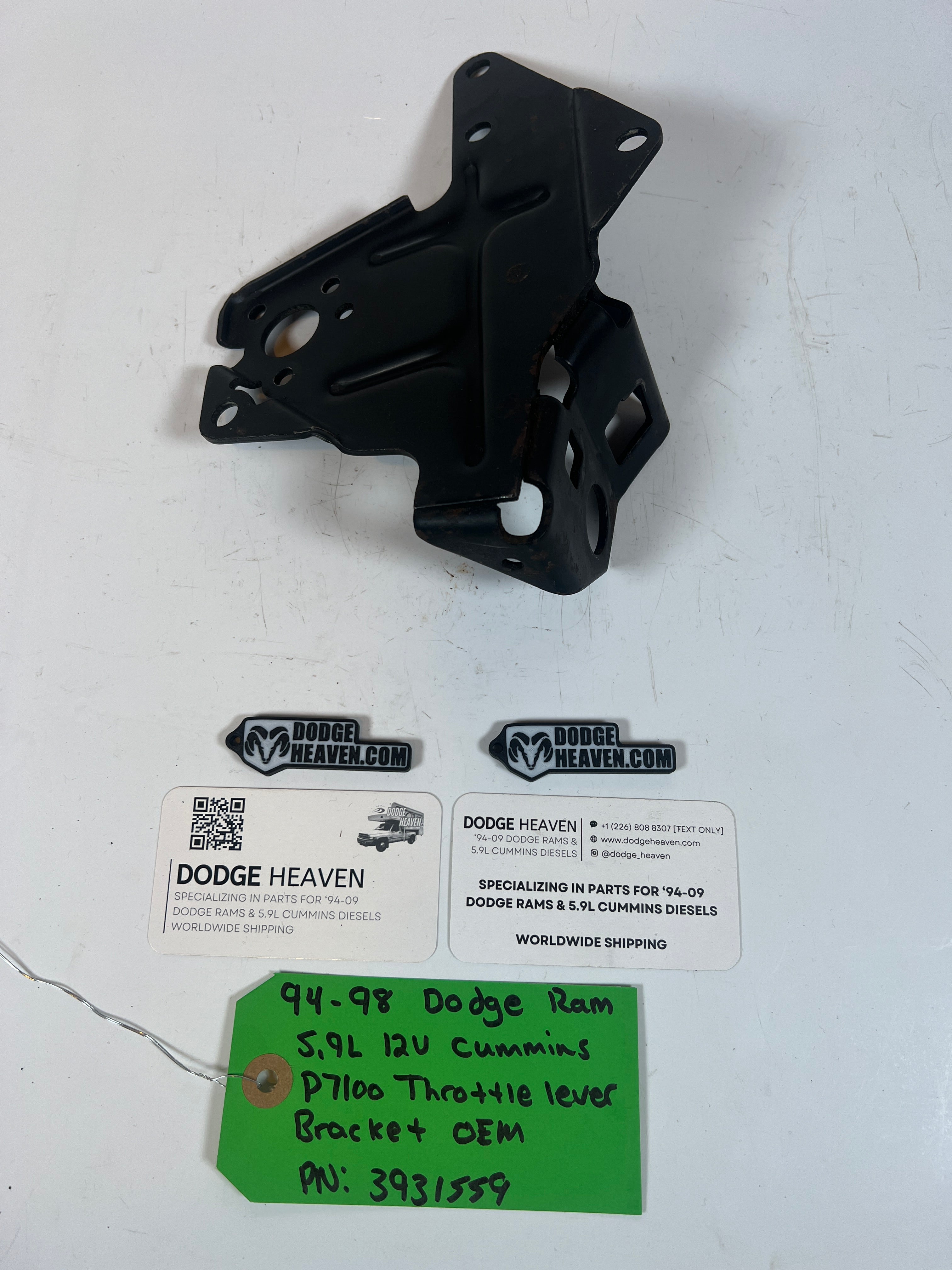 1994-1998 Dodge Ram 12V 5.9L Cummins P7100 Throttle lever Bracket
