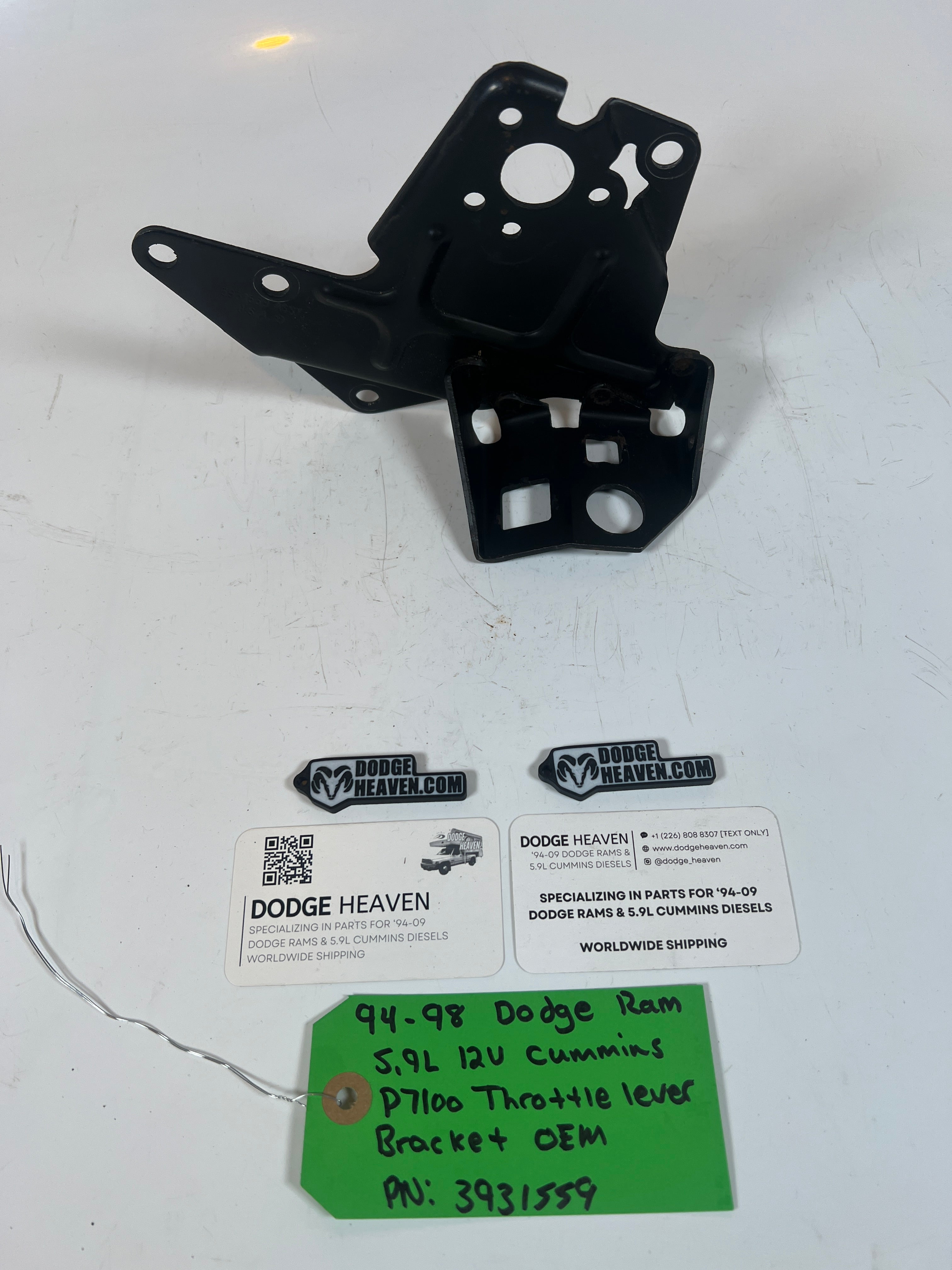 1994-1998 Dodge Ram 12V 5.9L Cummins P7100 Throttle lever Bracket