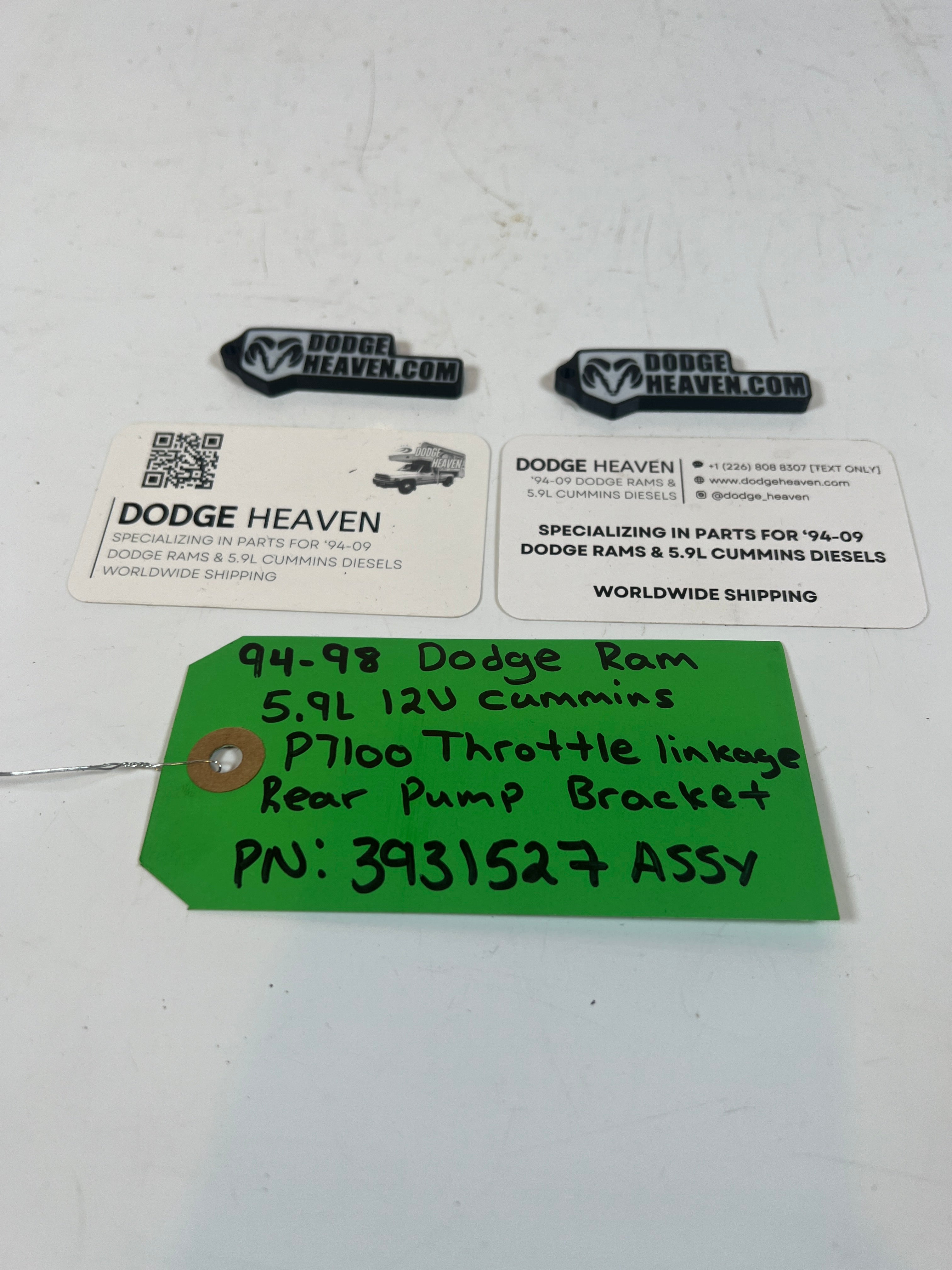 1994-1998 Dodge Ram Cummins P7100 Throttle Linkage Rear Pump Bracket