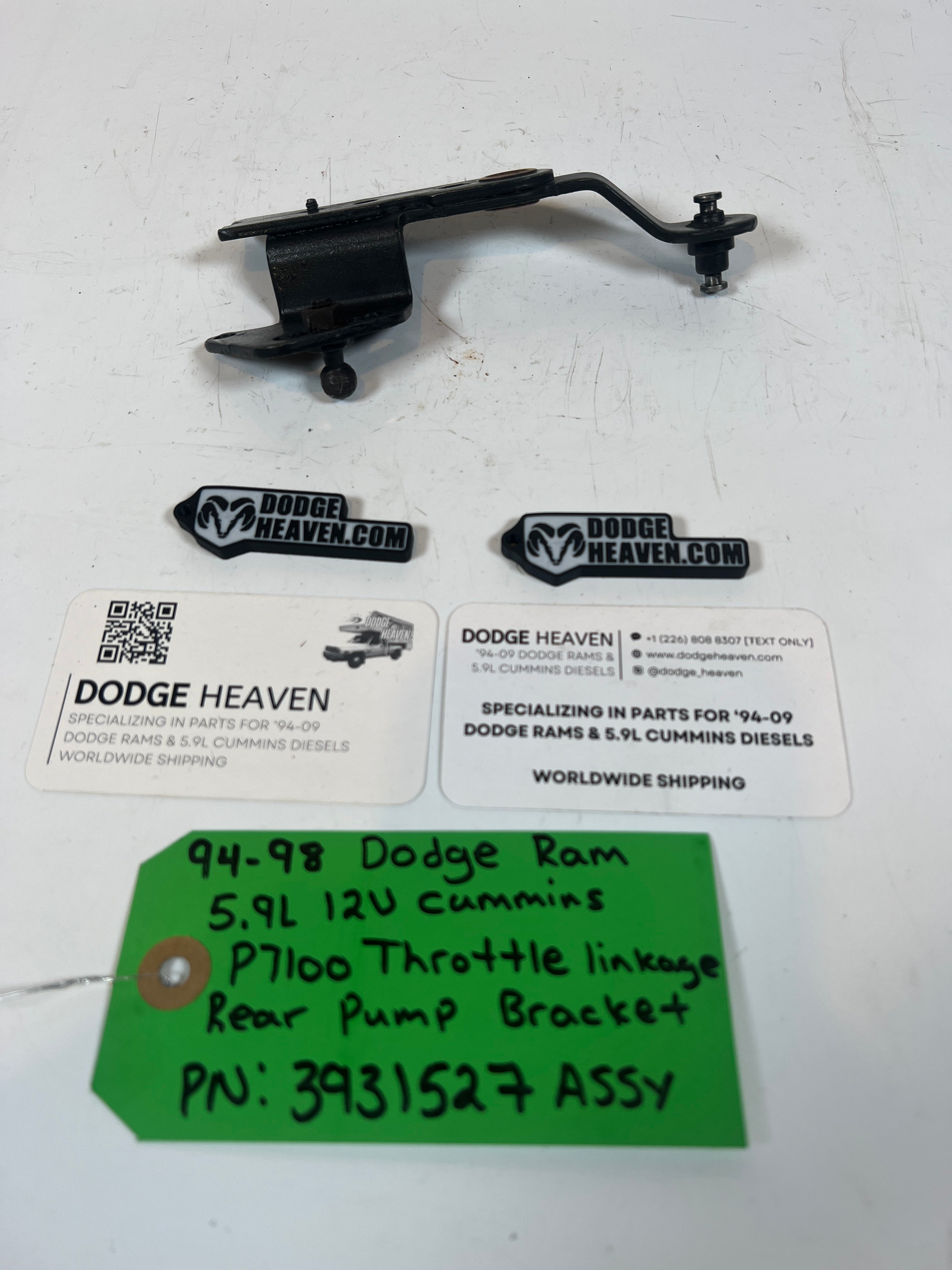 1994-1998 Dodge Ram Cummins P7100 Throttle Linkage Rear Pump Bracket