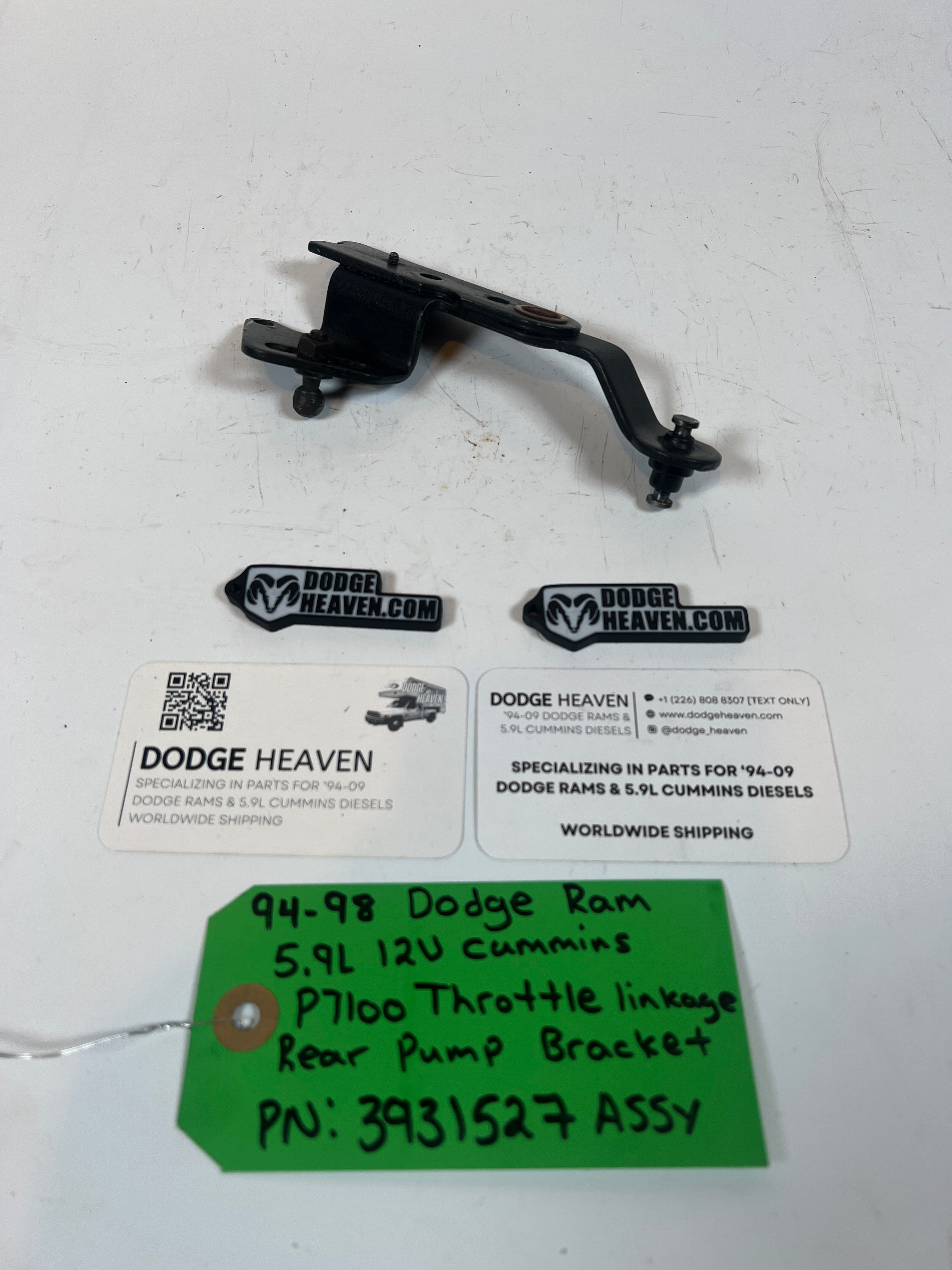 1994-1998 Dodge Ram Cummins P7100 Throttle Linkage Rear Pump Bracket