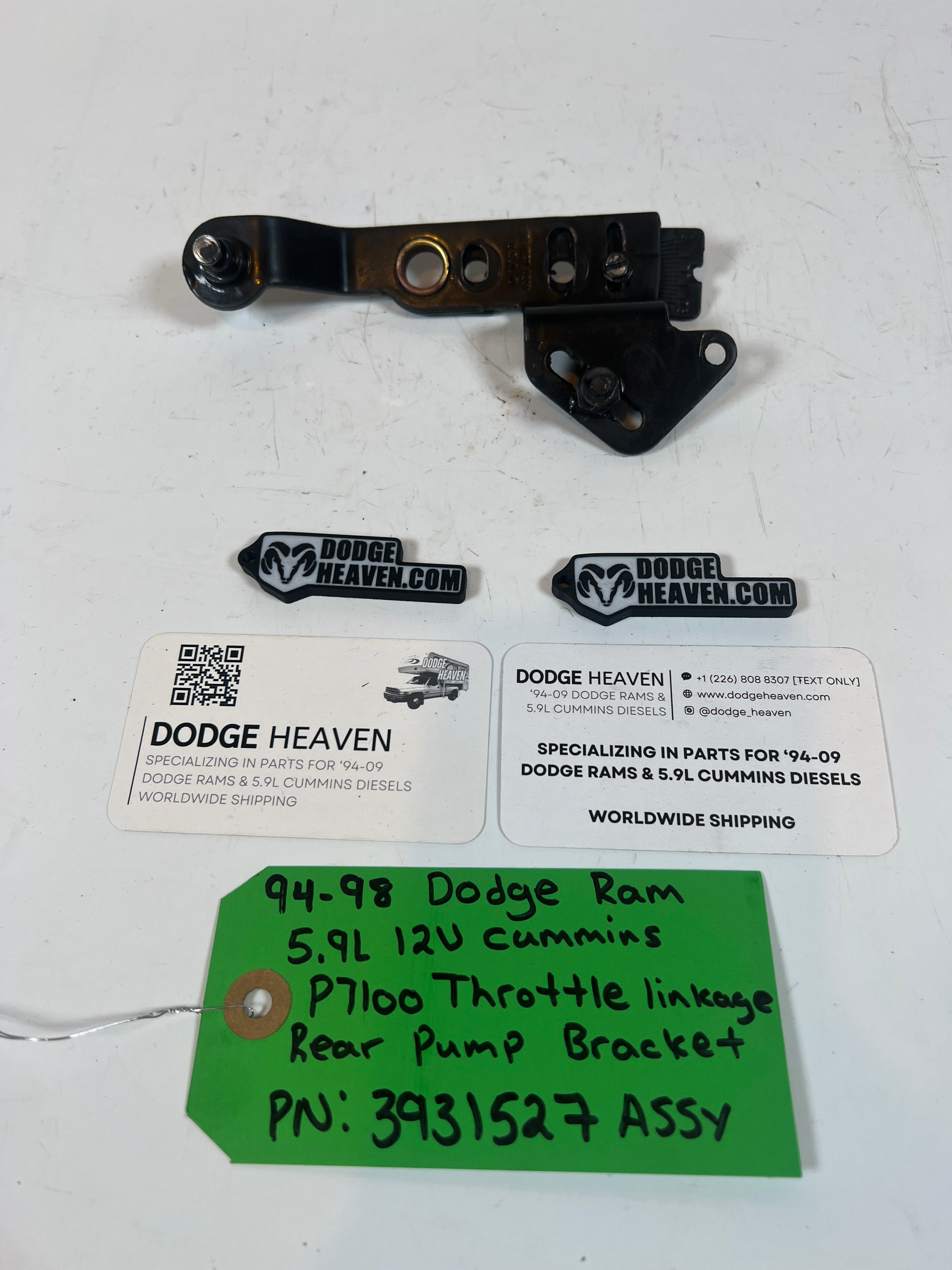 1994-1998 Dodge Ram Cummins P7100 Throttle Linkage Rear Pump Bracket
