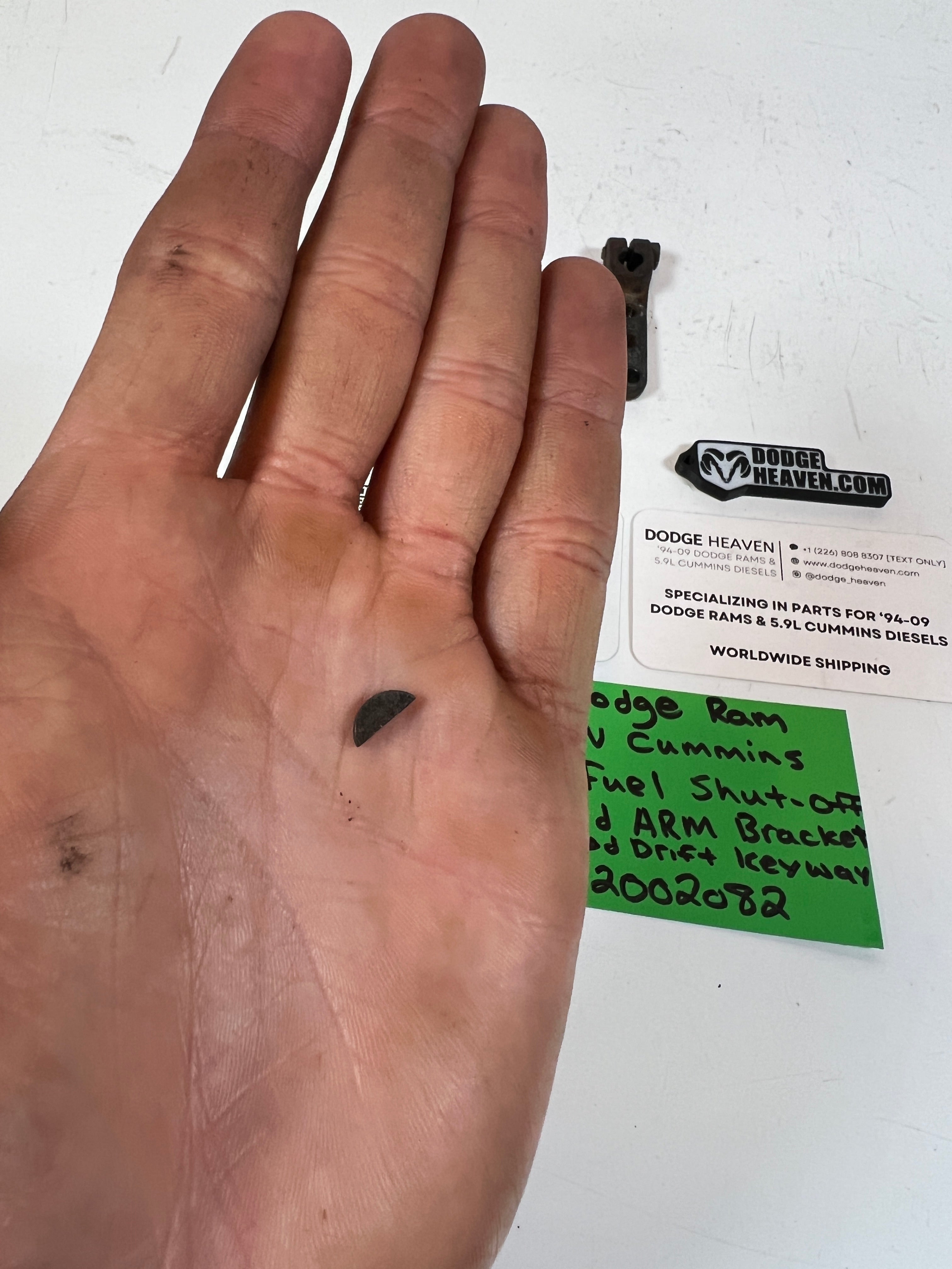 1994-1998 Dodge Ram 12V Cummins P7100 Fuel Shut Off Solenoid Arm bracket