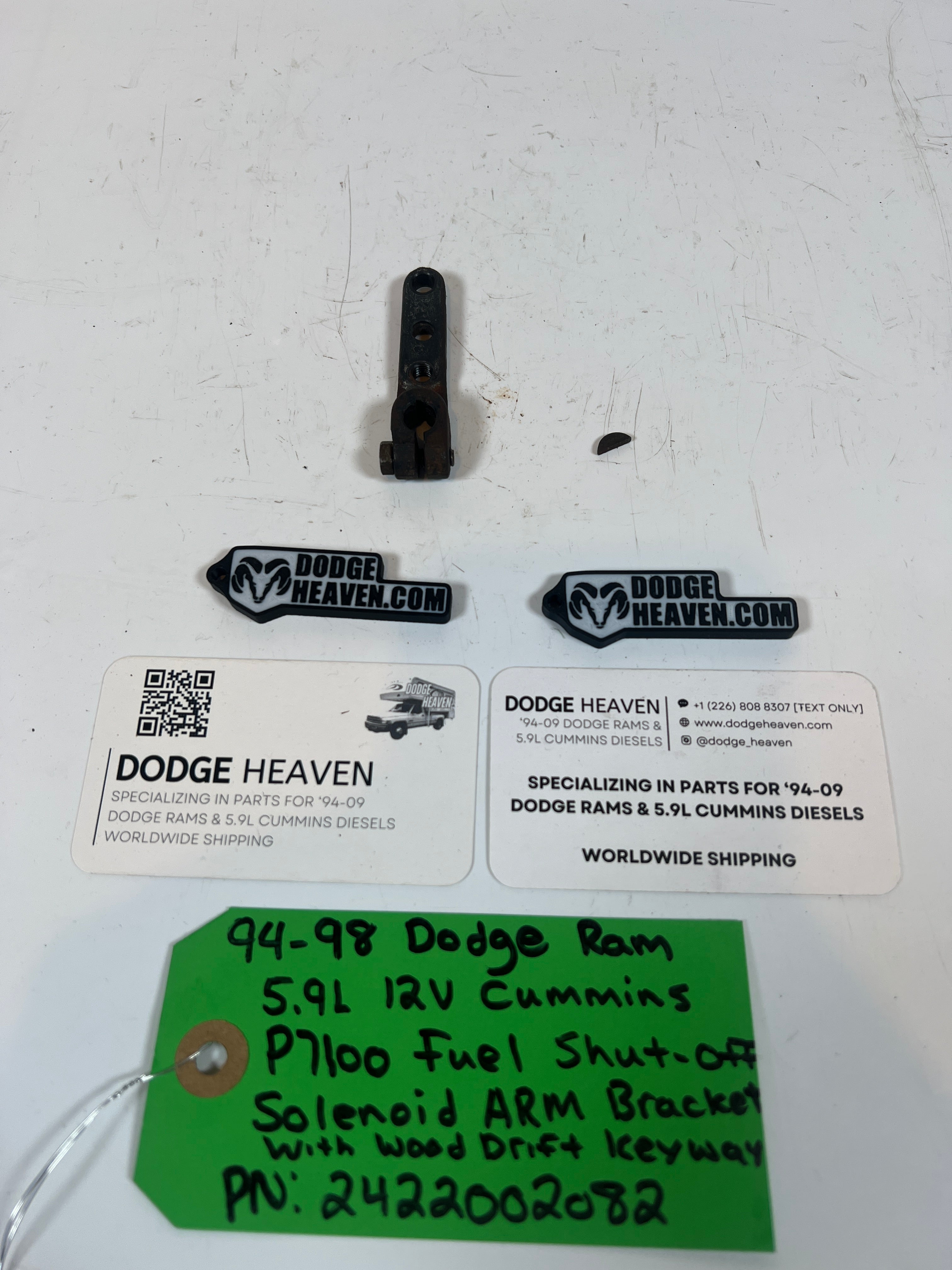1994-1998 Dodge Ram 12V Cummins P7100 Fuel Shut Off Solenoid Arm bracket