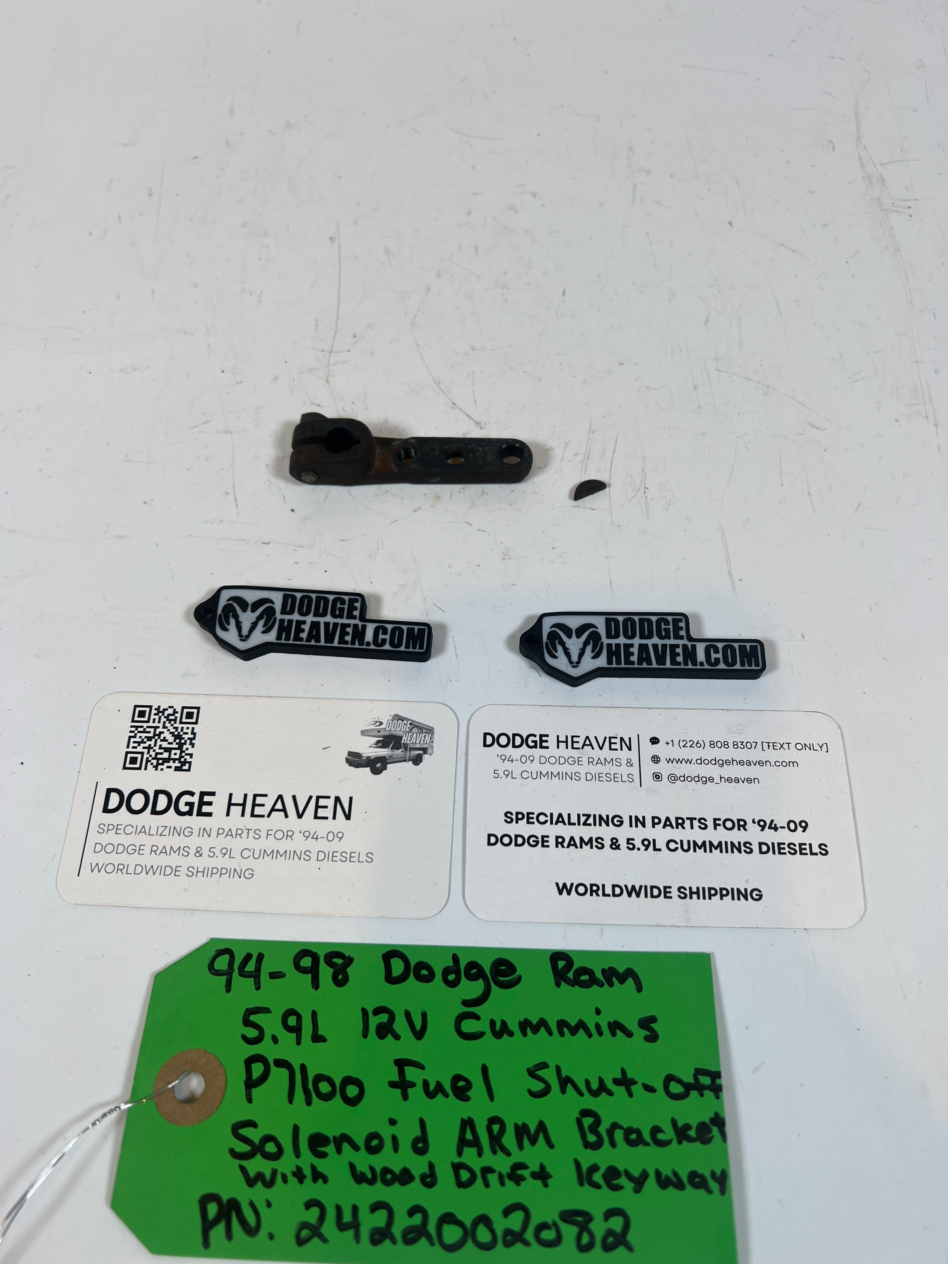1994-1998 Dodge Ram 12V Cummins P7100 Fuel Shut Off Solenoid Arm bracket