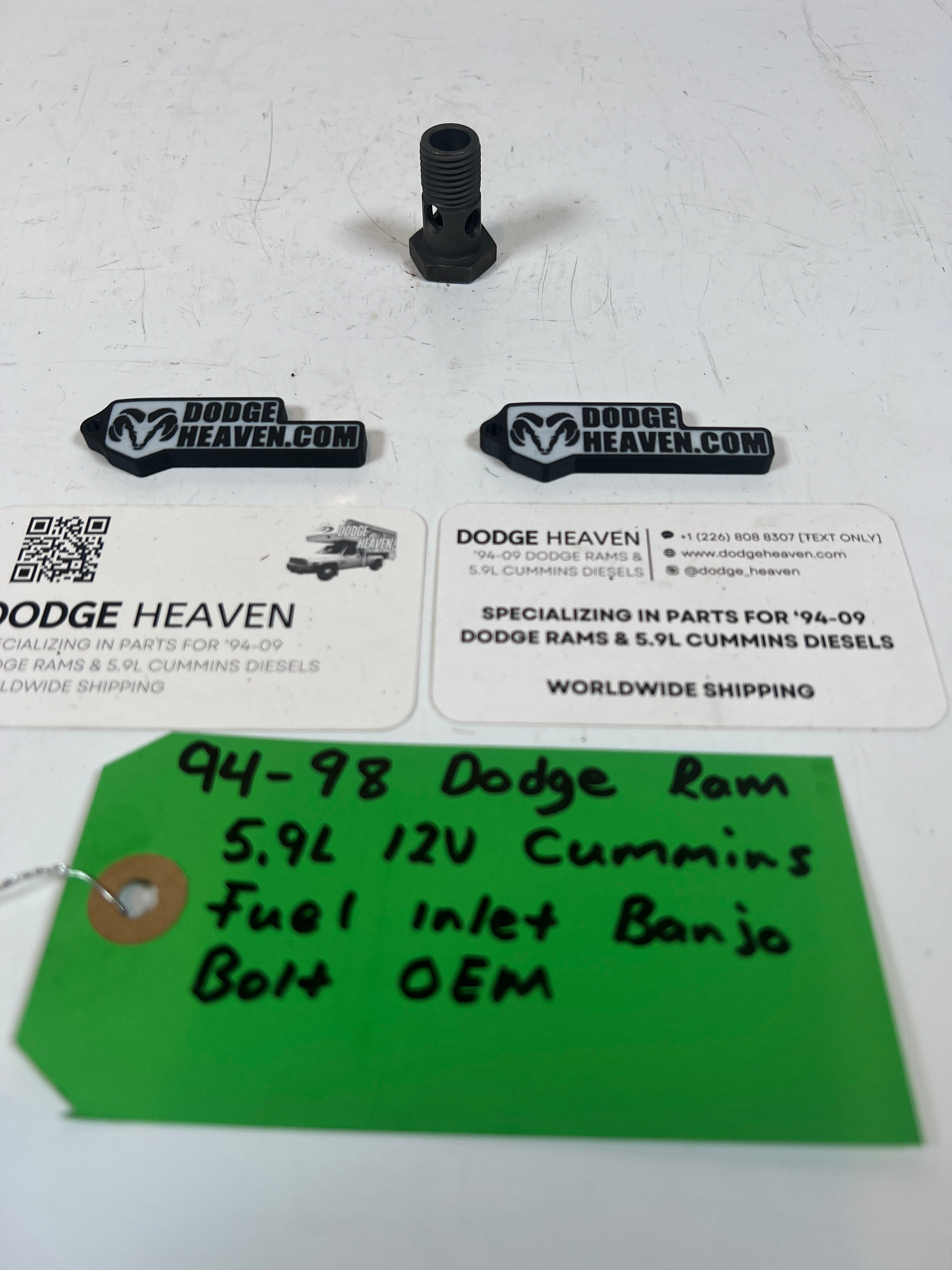 1994-1998 Dodge Ram p7100 5.9l 12 Valve Cummins Fuel Inlet Banjo Bolt