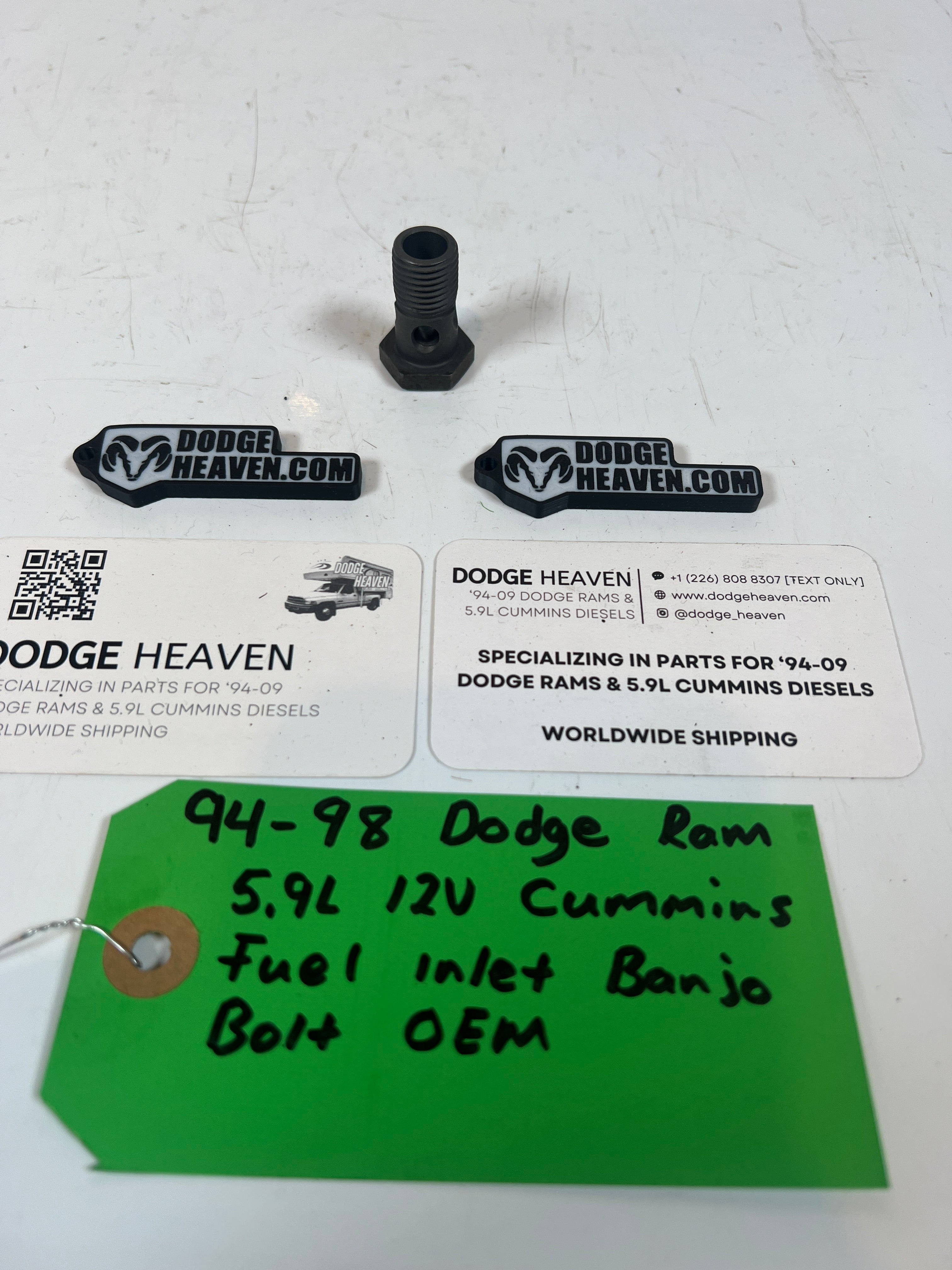 1994-1998 Dodge Ram p7100 5.9l 12 Valve Cummins Fuel Inlet Banjo Bolt