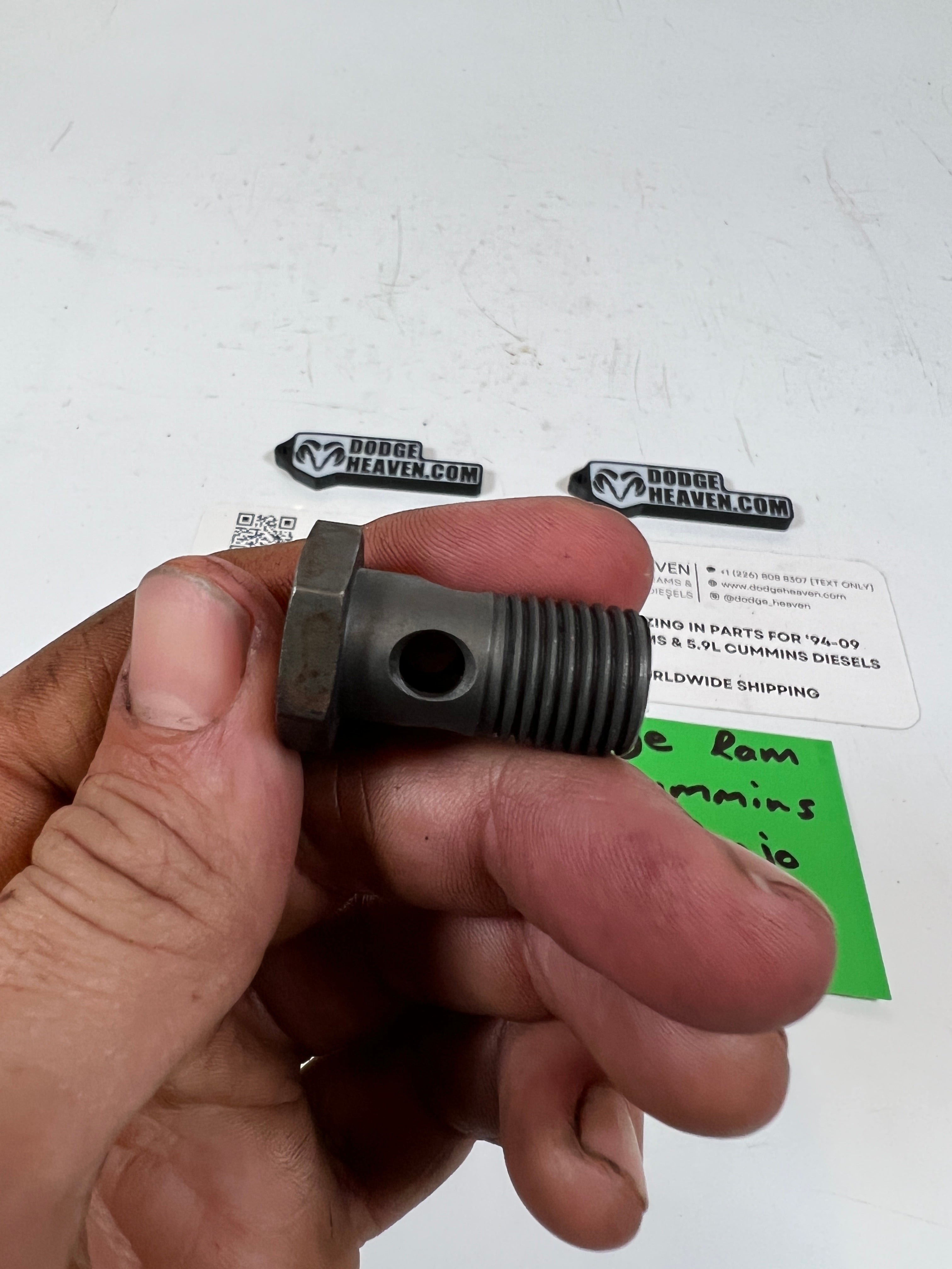 1994-1998 Dodge Ram p7100 5.9l 12 Valve Cummins Fuel Inlet Banjo Bolt