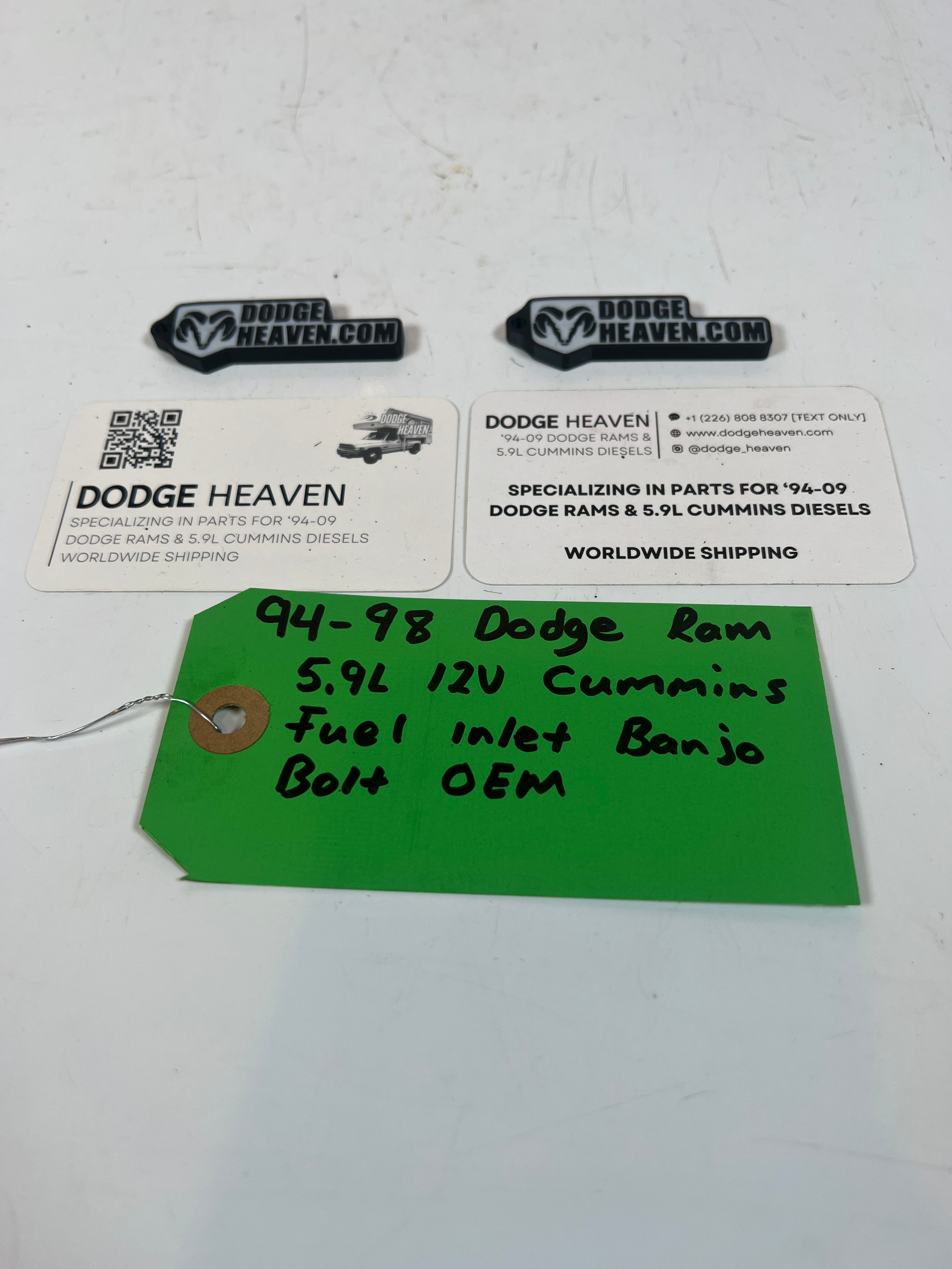 1994-1998 Dodge Ram p7100 5.9l 12 Valve Cummins Fuel Inlet Banjo Bolt