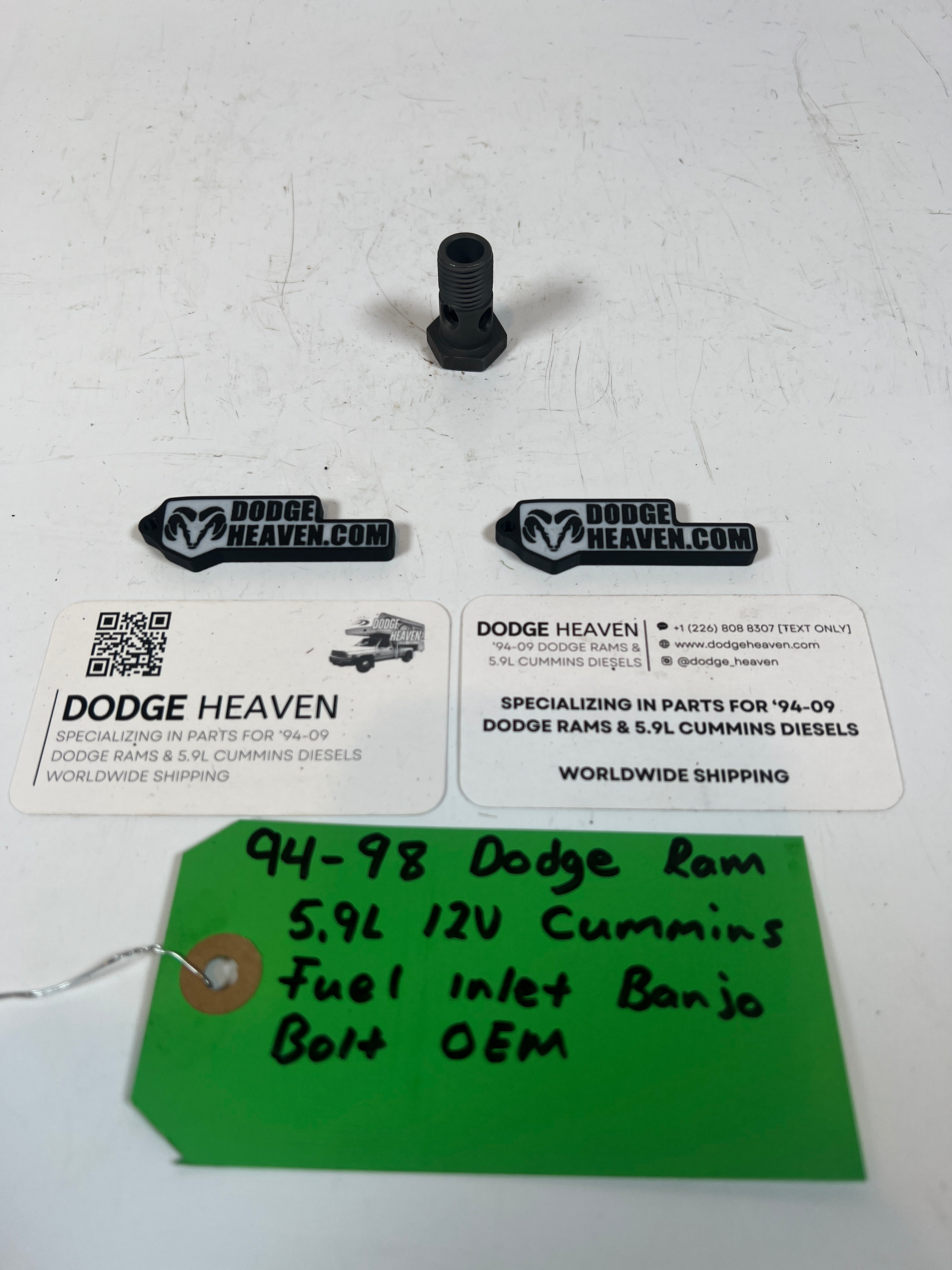 1994-1998 Dodge Ram p7100 5.9l 12 Valve Cummins Fuel Inlet Banjo Bolt