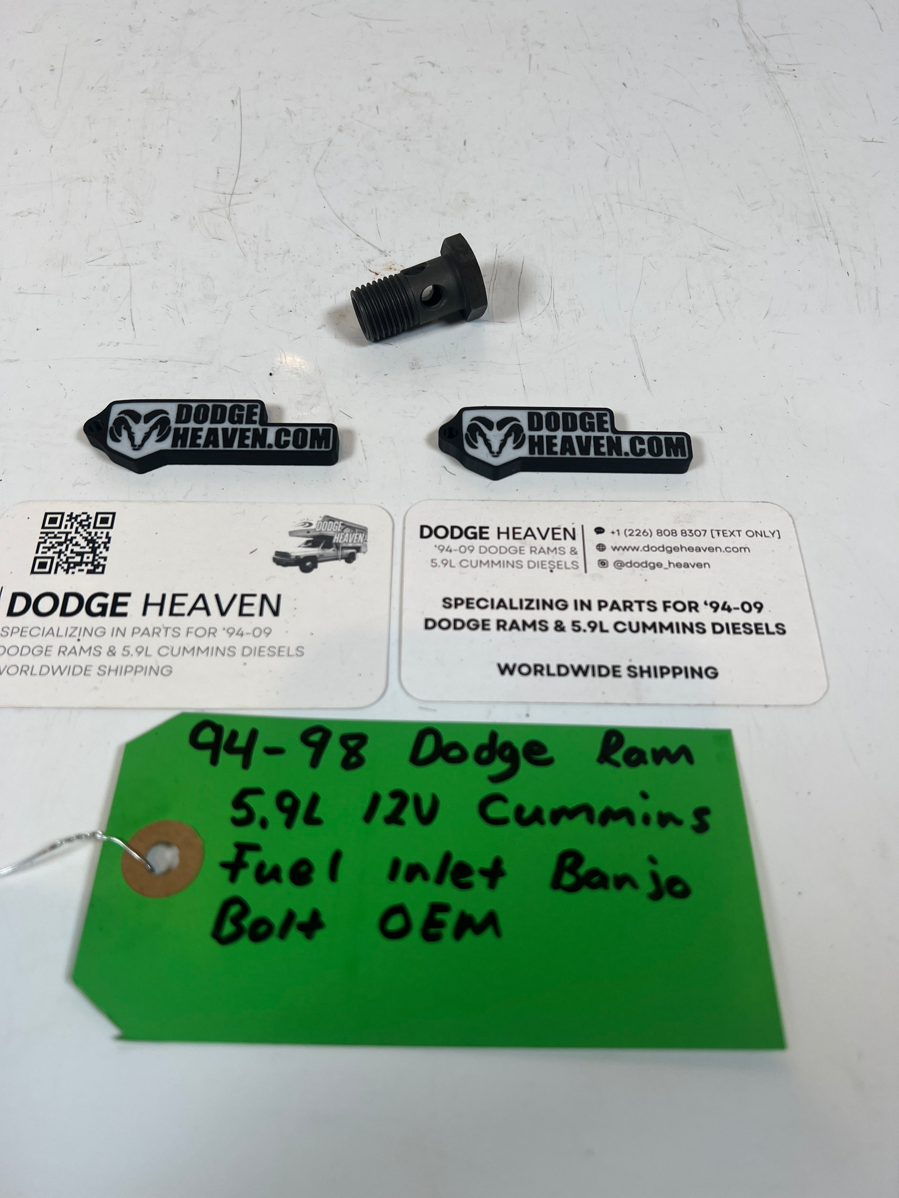 1994-1998 Dodge Ram p7100 5.9l 12 Valve Cummins Fuel Inlet Banjo Bolt