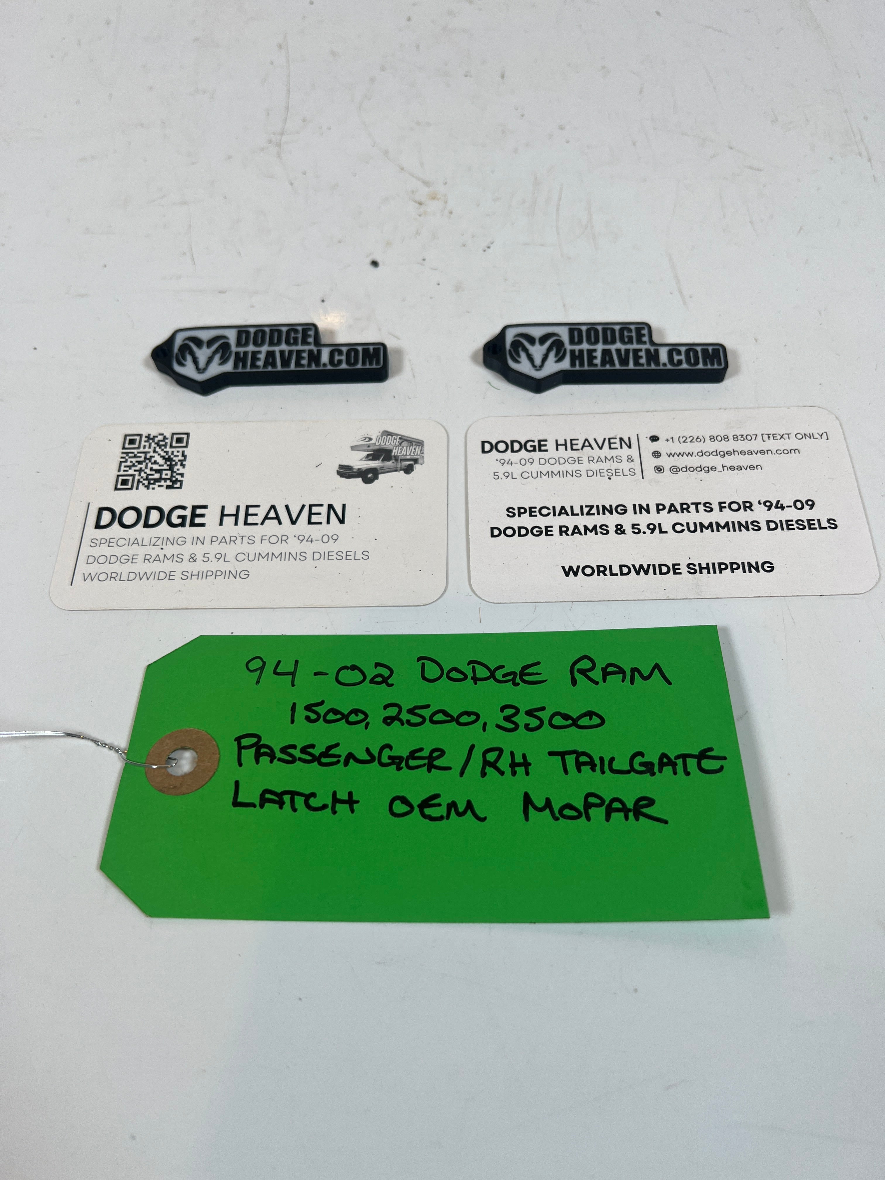 1994-2002 Dodge Ram 1500 2500 3500 Passenger / RH Tailgate Latch