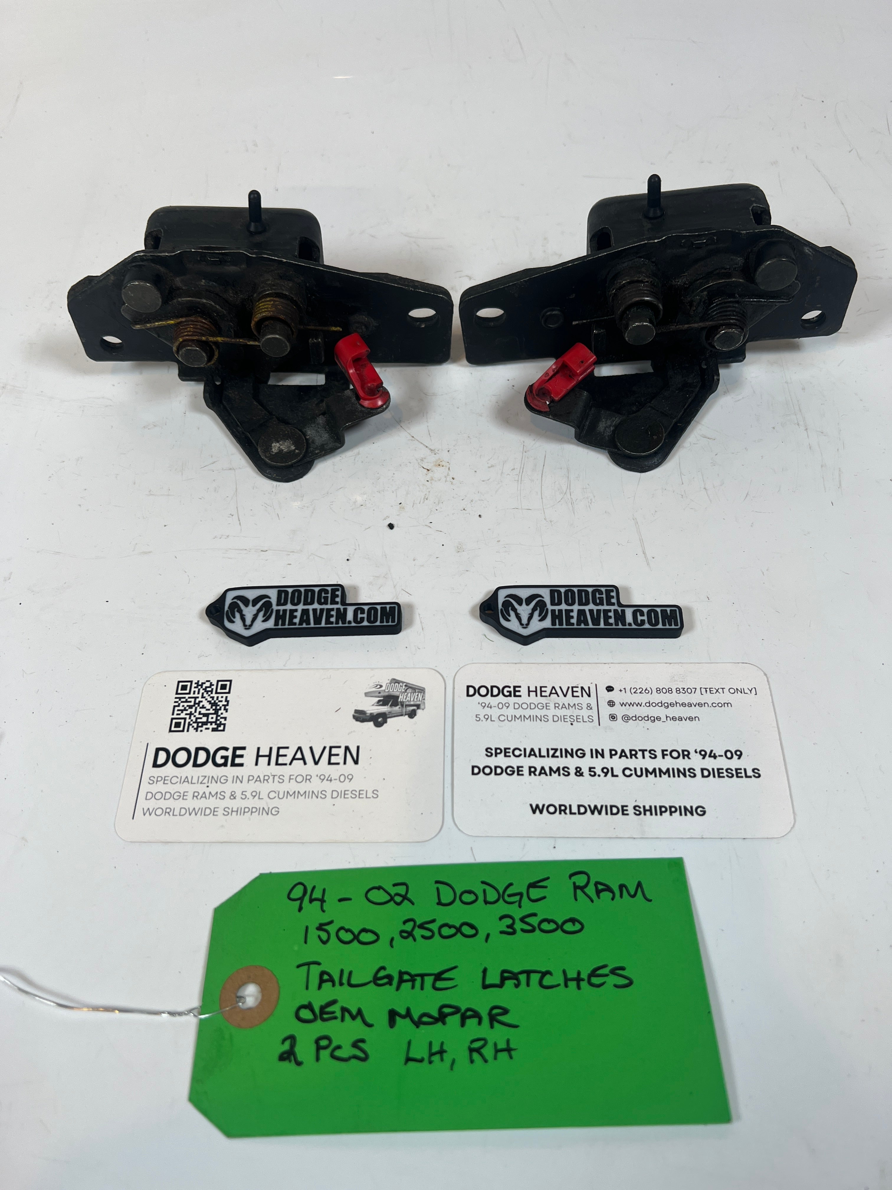 1994-2002 Dodge Ram 1500 2500 3500 Driver / Passenger Tailgate Latch Pair