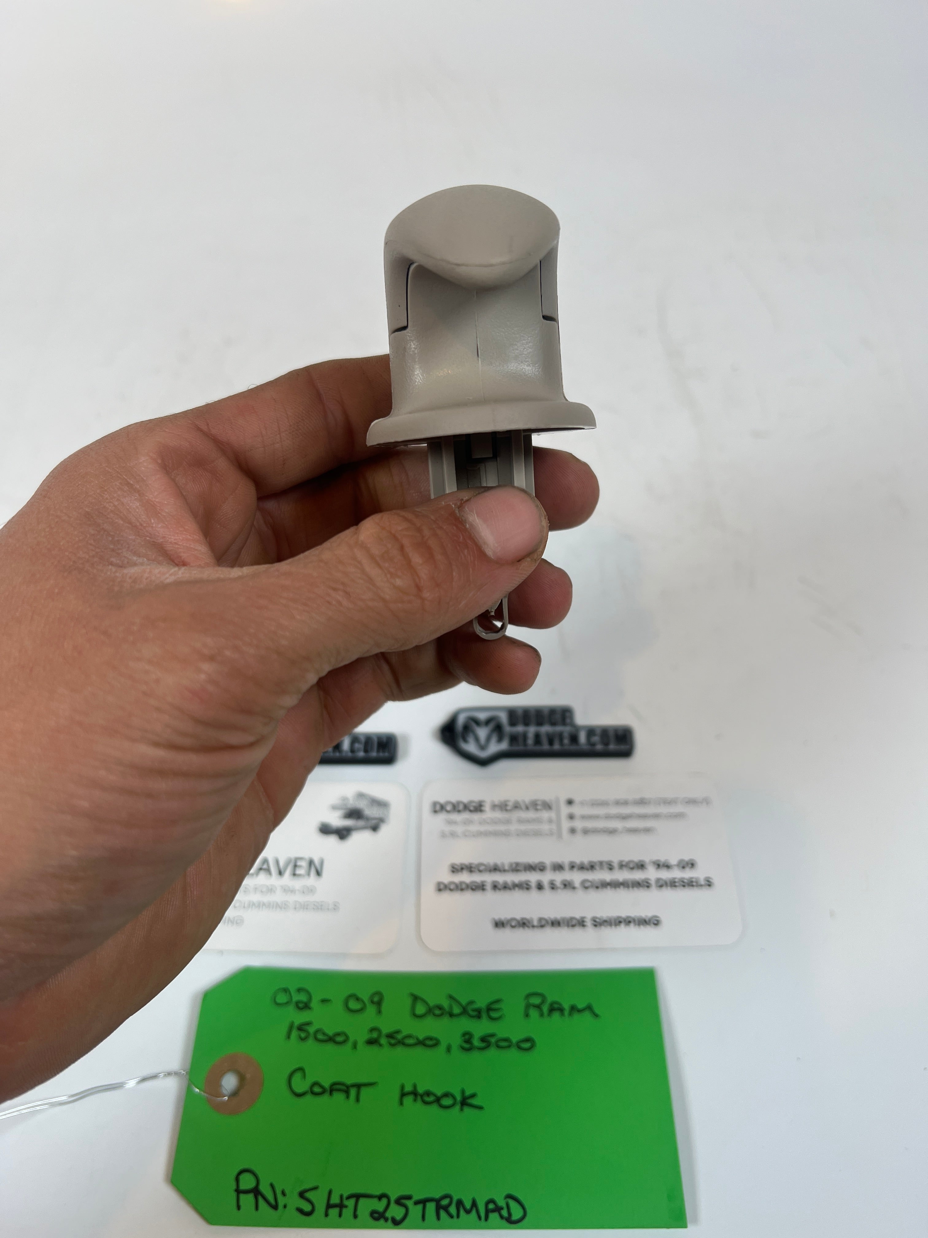 2002-2009 Dodge Ram 1500 2500 3500 Headliner Coat Hook