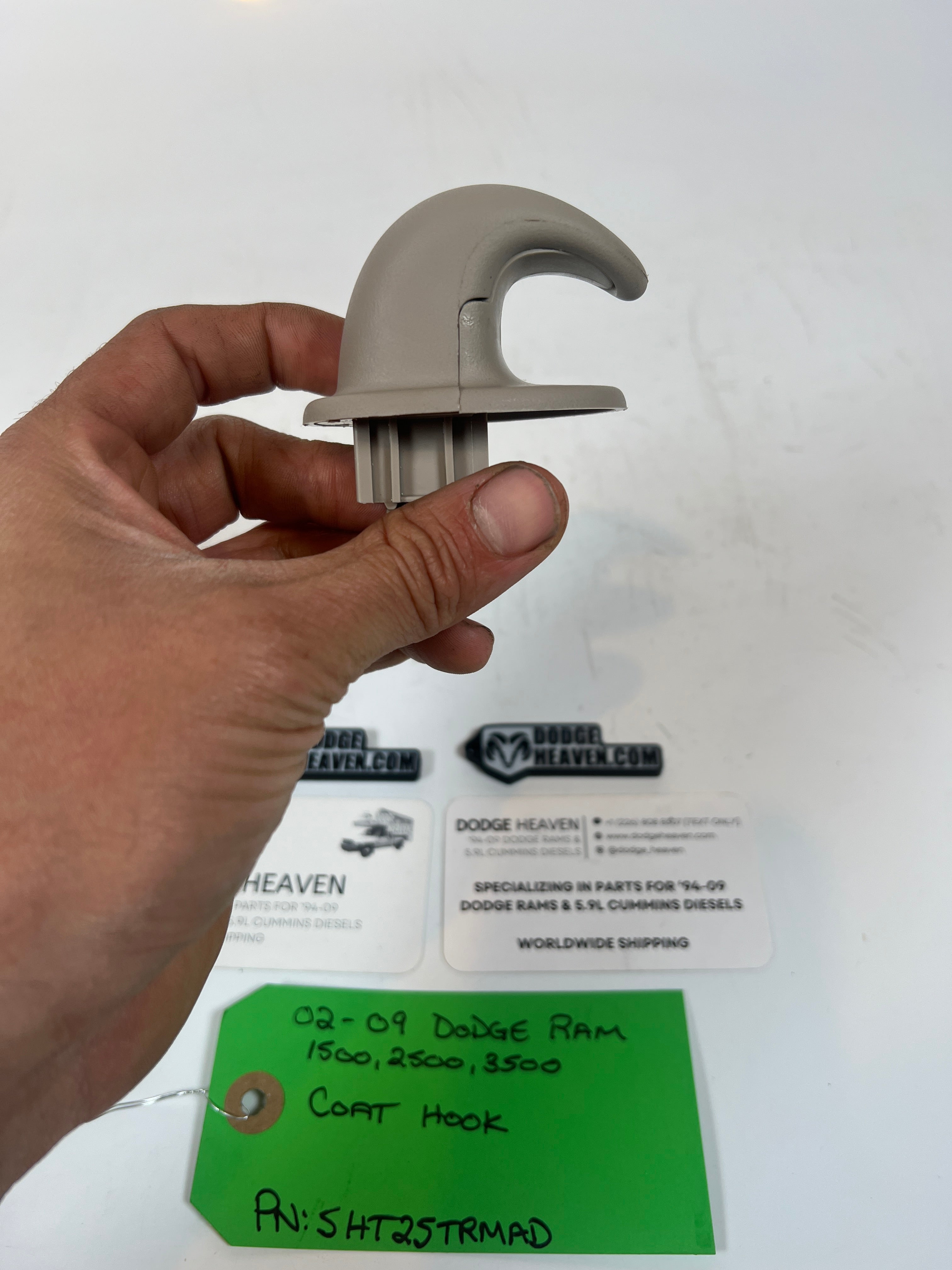 2002-2009 Dodge Ram 1500 2500 3500 Headliner Coat Hook