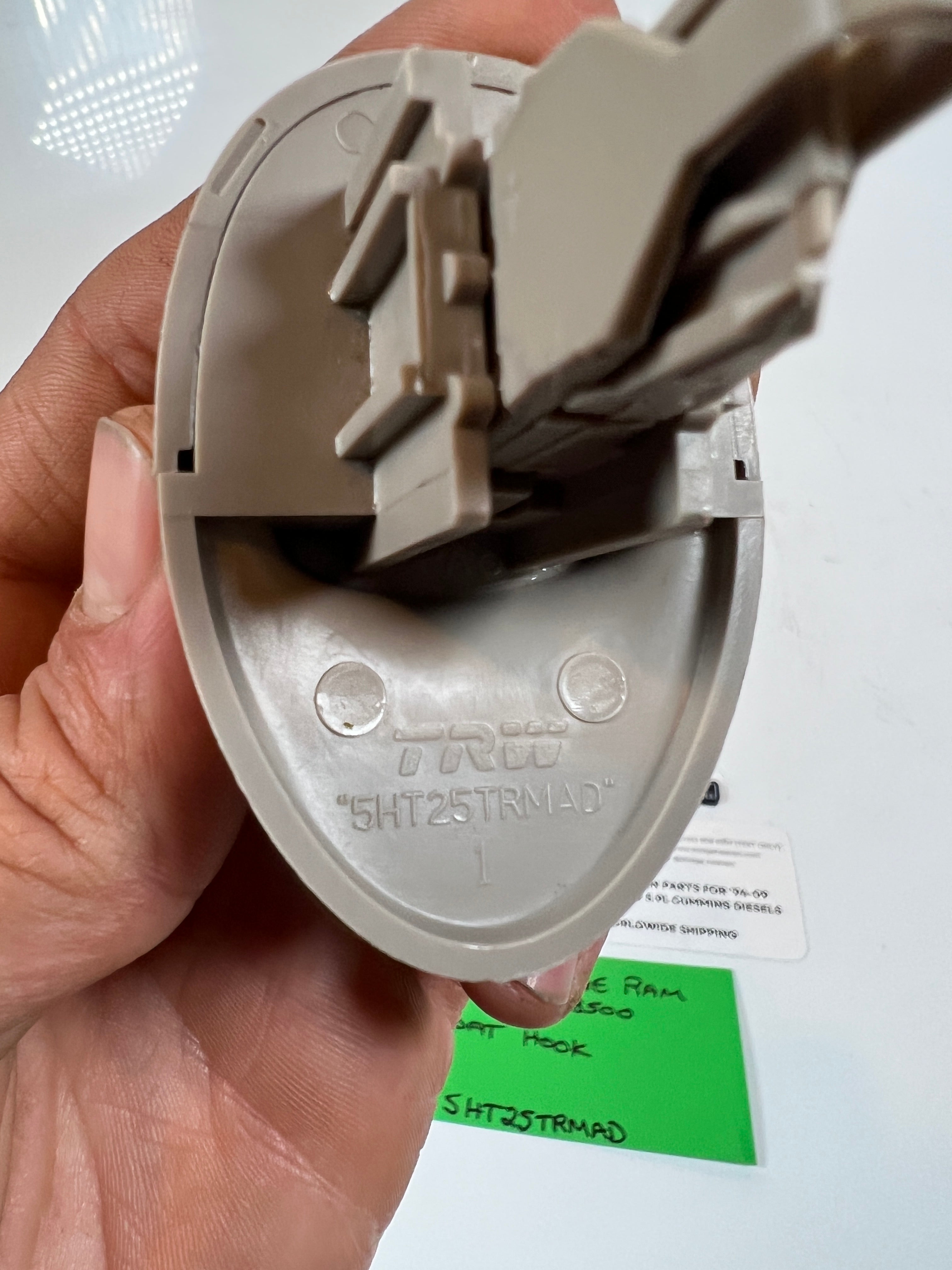 2002-2009 Dodge Ram 1500 2500 3500 Headliner Coat Hook